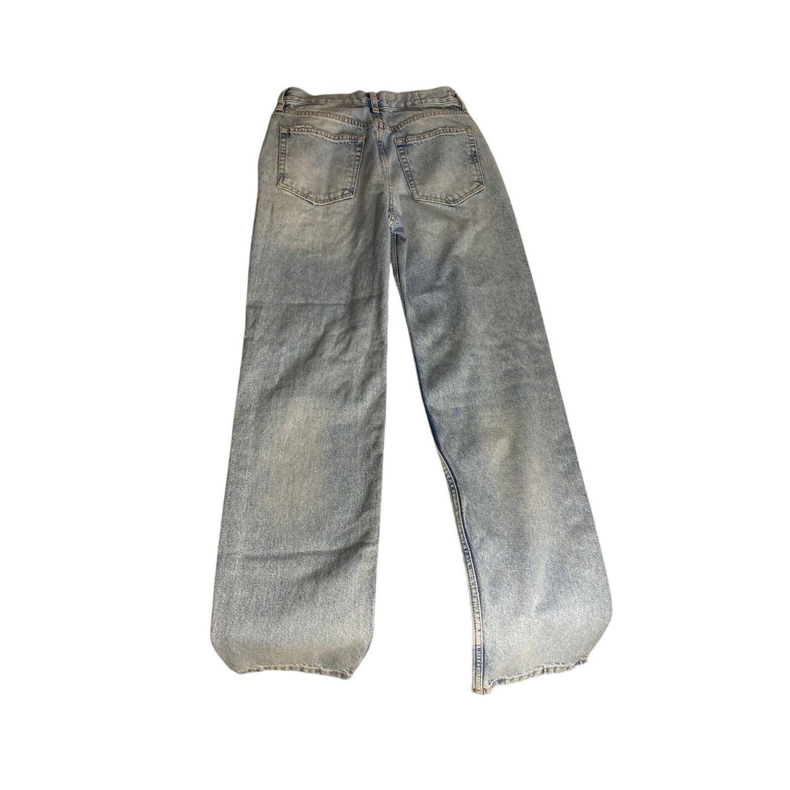 Other Free People We The Free Distressed Straight Leg Jeans 26 Size 26" / US 2 / IT 38 - 7 Thumbnail