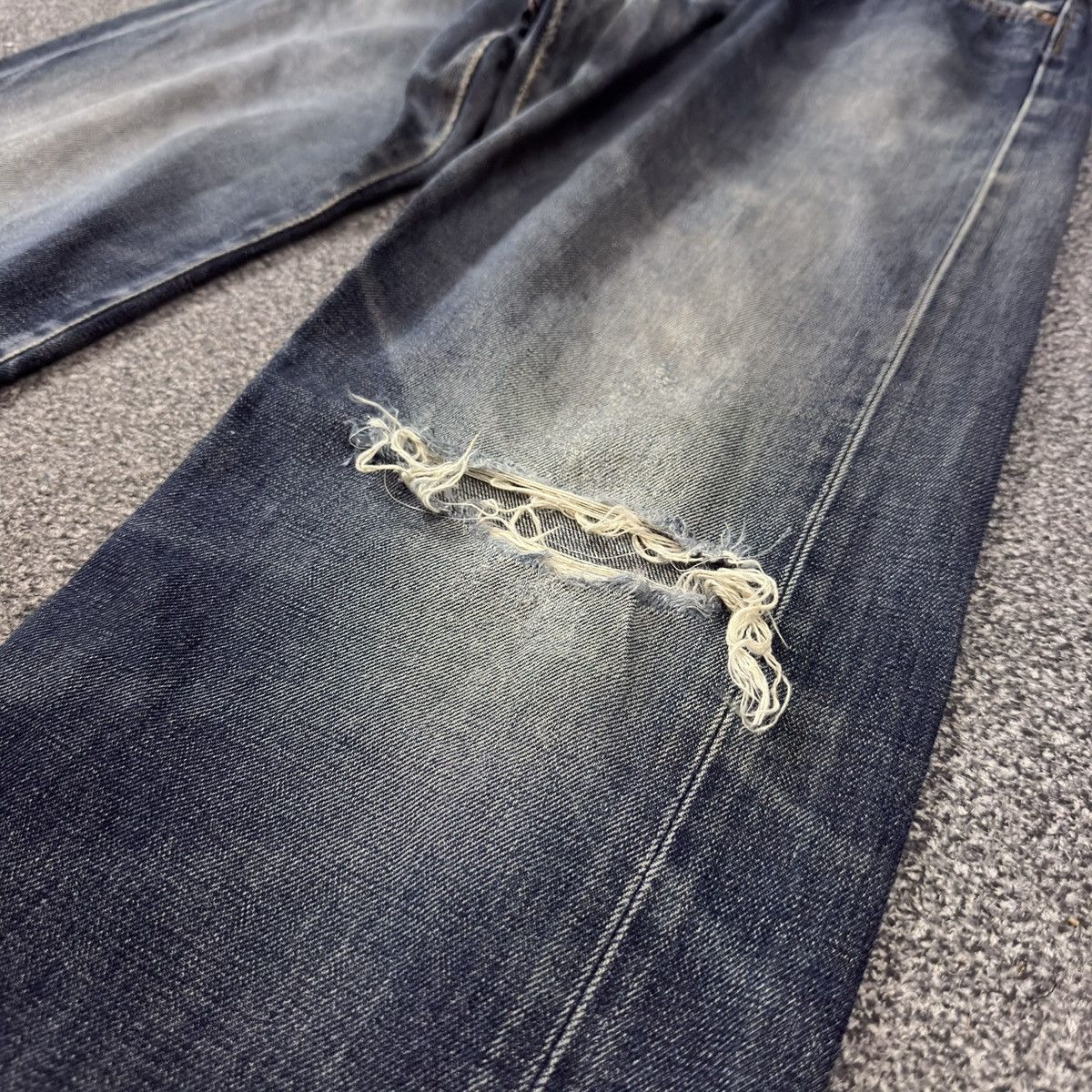 Kapital Vintage Japanese Denim Edwin 505sx Distressed Selvedge Baggy Size US 32 / EU 48 - 5 Thumbnail
