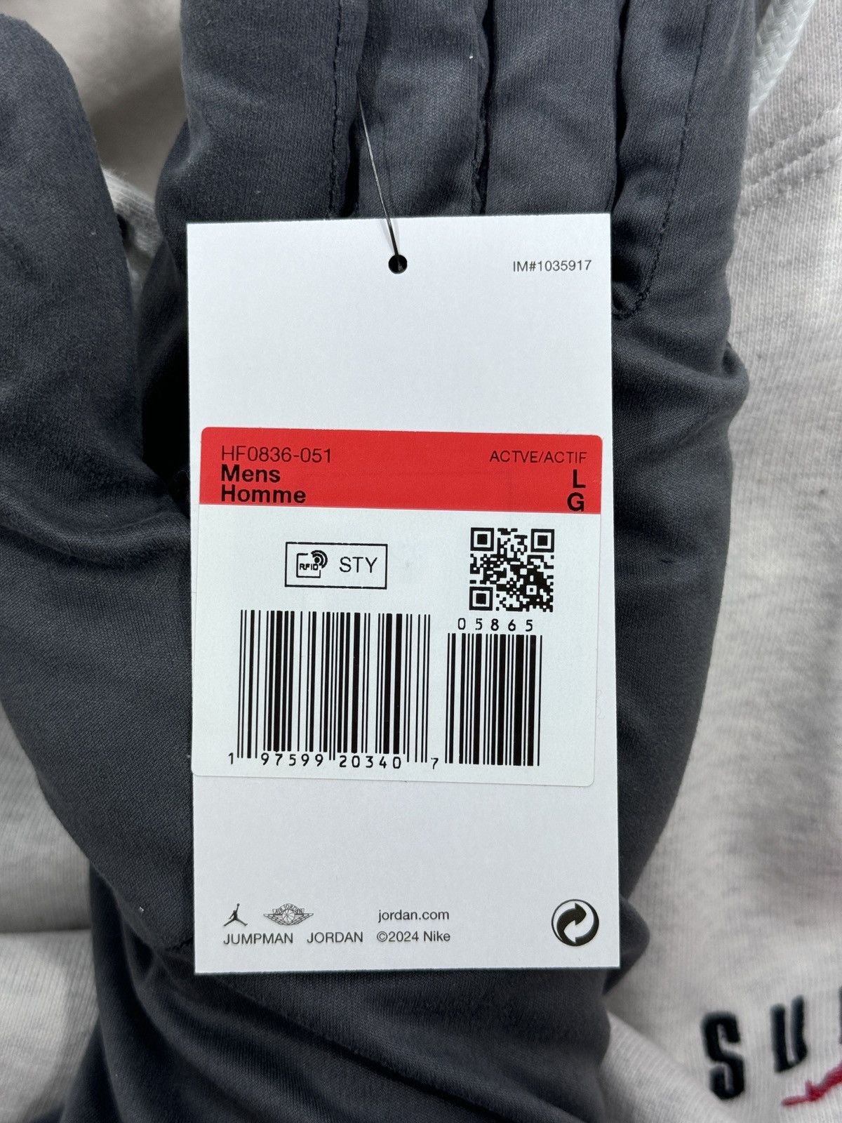 Jordan Brand × Supreme LOGO EMBROIDERED HOODIE Size US L / EU 52-54 / 3 - 7 Thumbnail