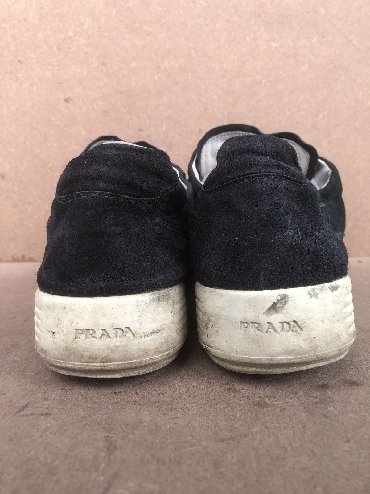 Prada PRADA Black Suede Men’s sneakers Size 10 Size US 10 / EU 43 - 15 Thumbnail