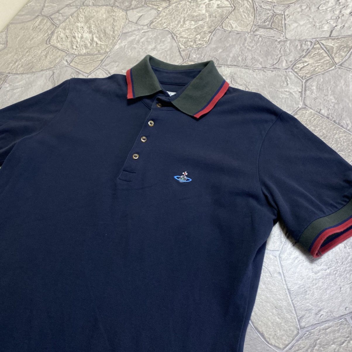 Vivienne Westwood Vivienne Westwood Polo T-Shirt Vintage Small Orb Logo Luxury Size US XL / EU 56 / 4 - 2 Thumbnail