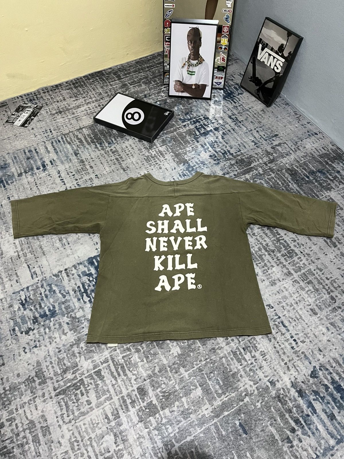 Bape Vintage 90s Bape 3q ape shall never kill ape Size US M / EU 48-50 / 2 - 3 Thumbnail