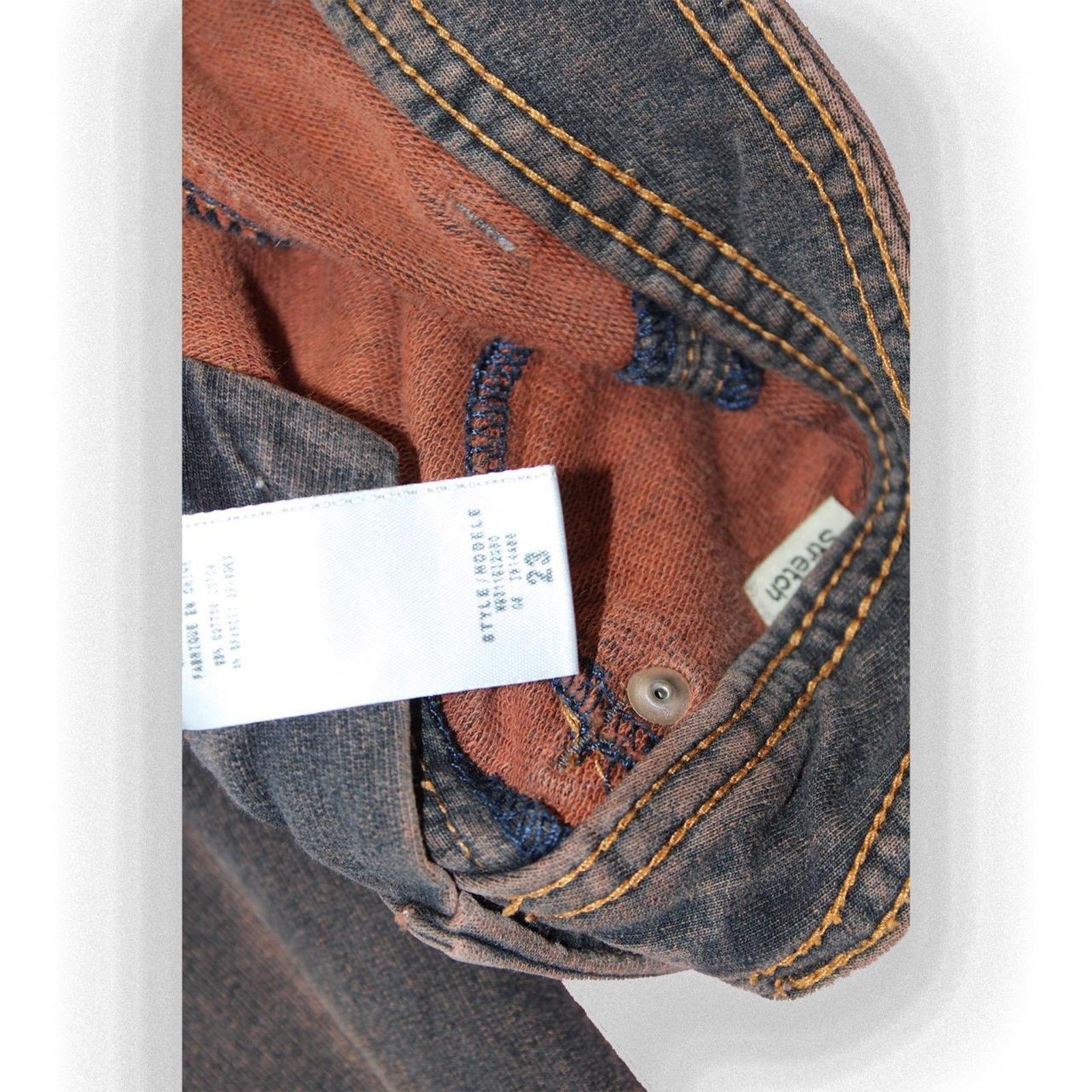 Guess Y2K 2000's Brown Guess Denim Skinny Jeans Size 23" - 6 Thumbnail