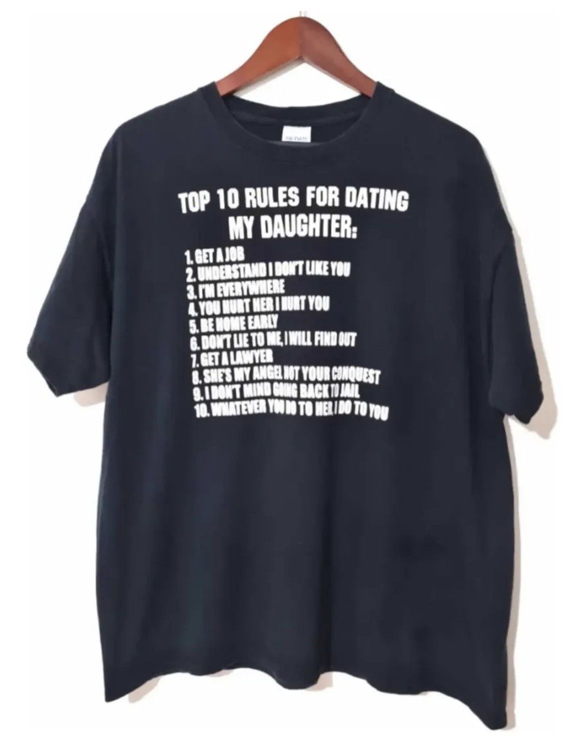 Vintage Vintage vibes humor tee 2000s rules print black XL Size US XL / EU 56 / 4 - 4 Thumbnail