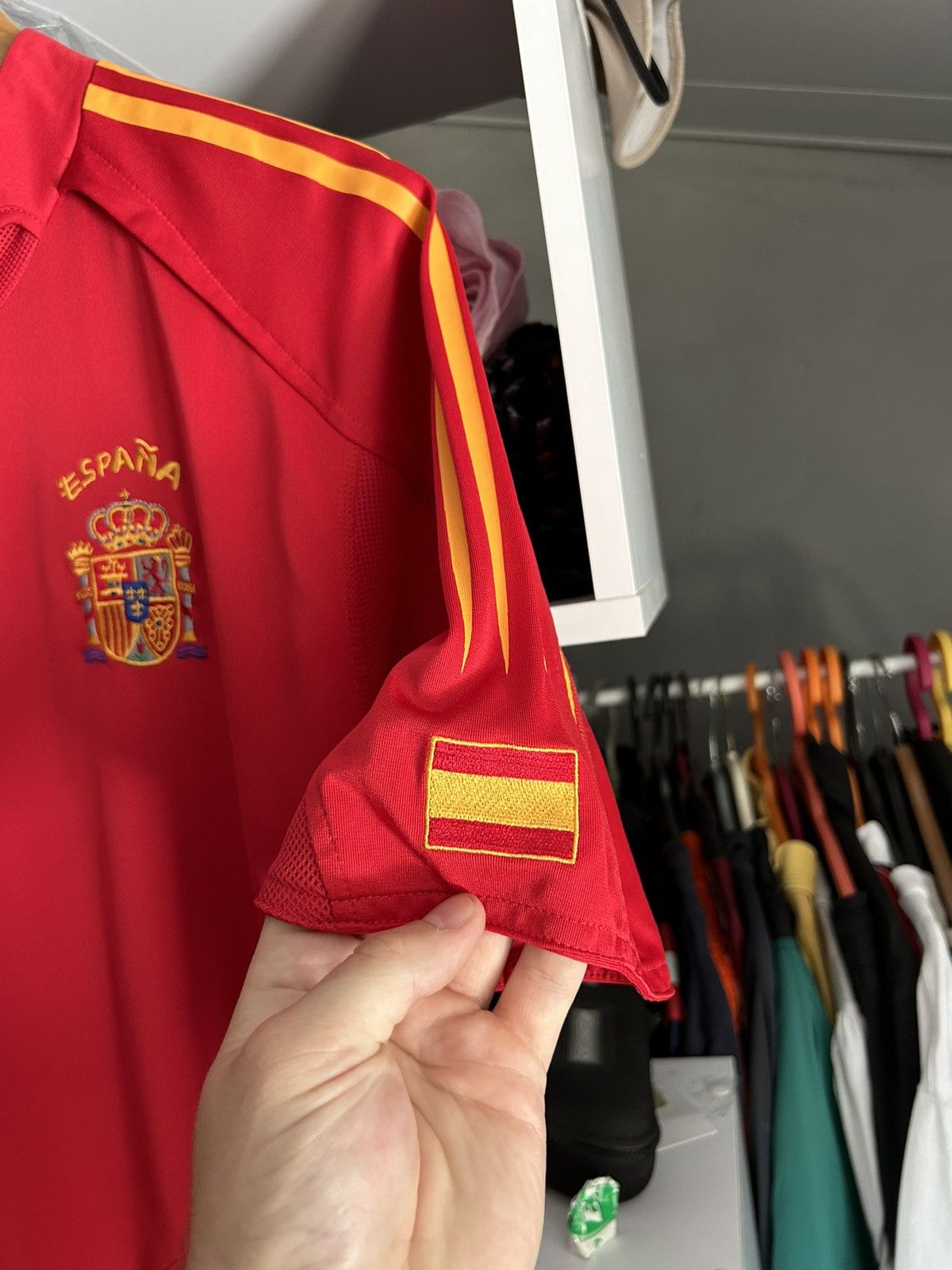 Adidas × Vintage Spain Adidas 2002-04 Player Issue Home Shirt Raul #7 Size US M / EU 48-50 / 2 - 6 Thumbnail