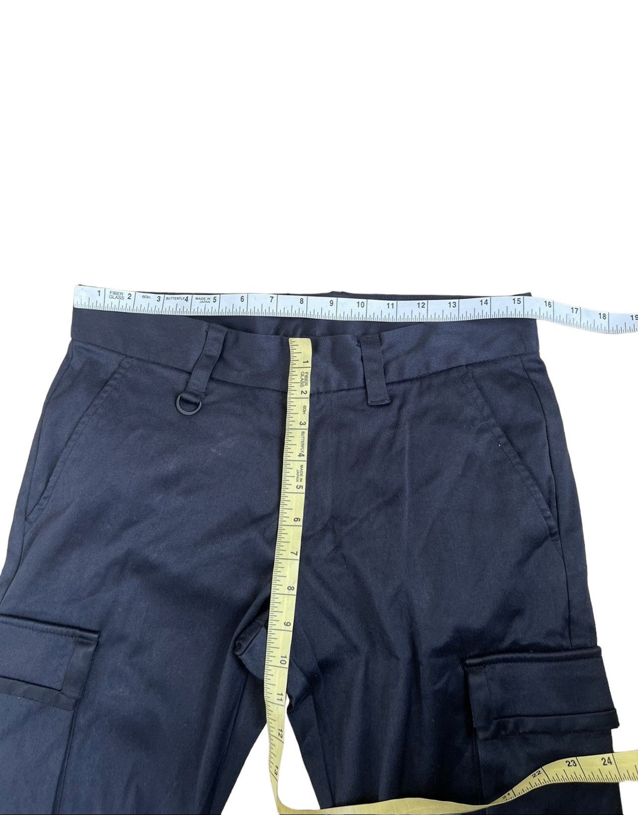 Vanquish Vanquish Gold Japan StretchBlack Crop Cargo Flare Trouser Size US 29 - 3 Thumbnail