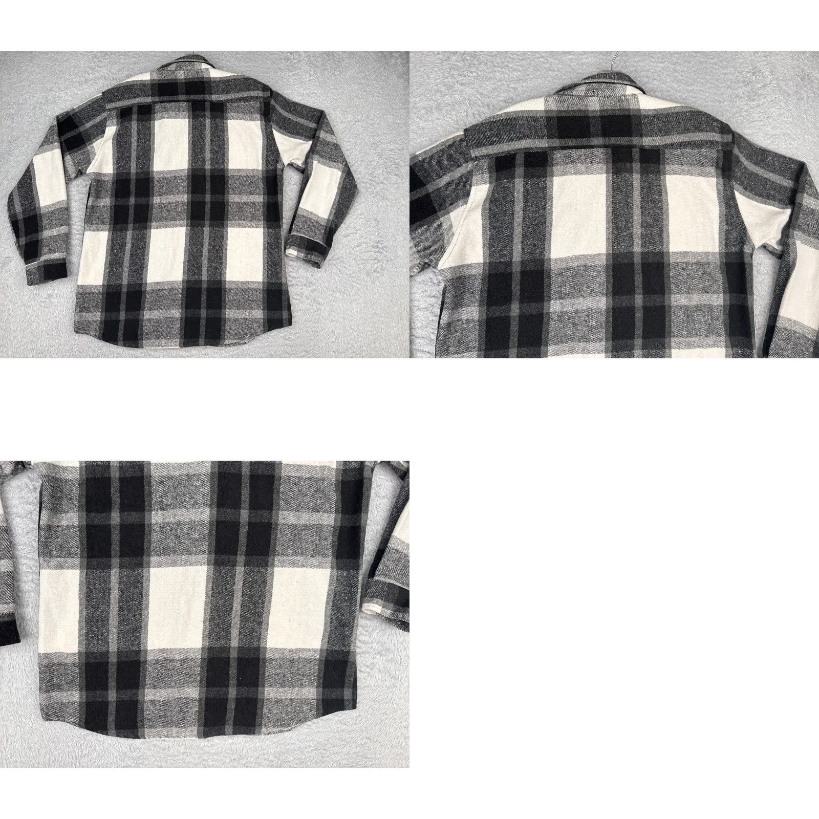 Vintage Molokai Surf Co Shirt Men Medium Black White Plaid Flannel Button Cotton Blend Size US M / EU 48-50 / 2 - 9 Thumbnail