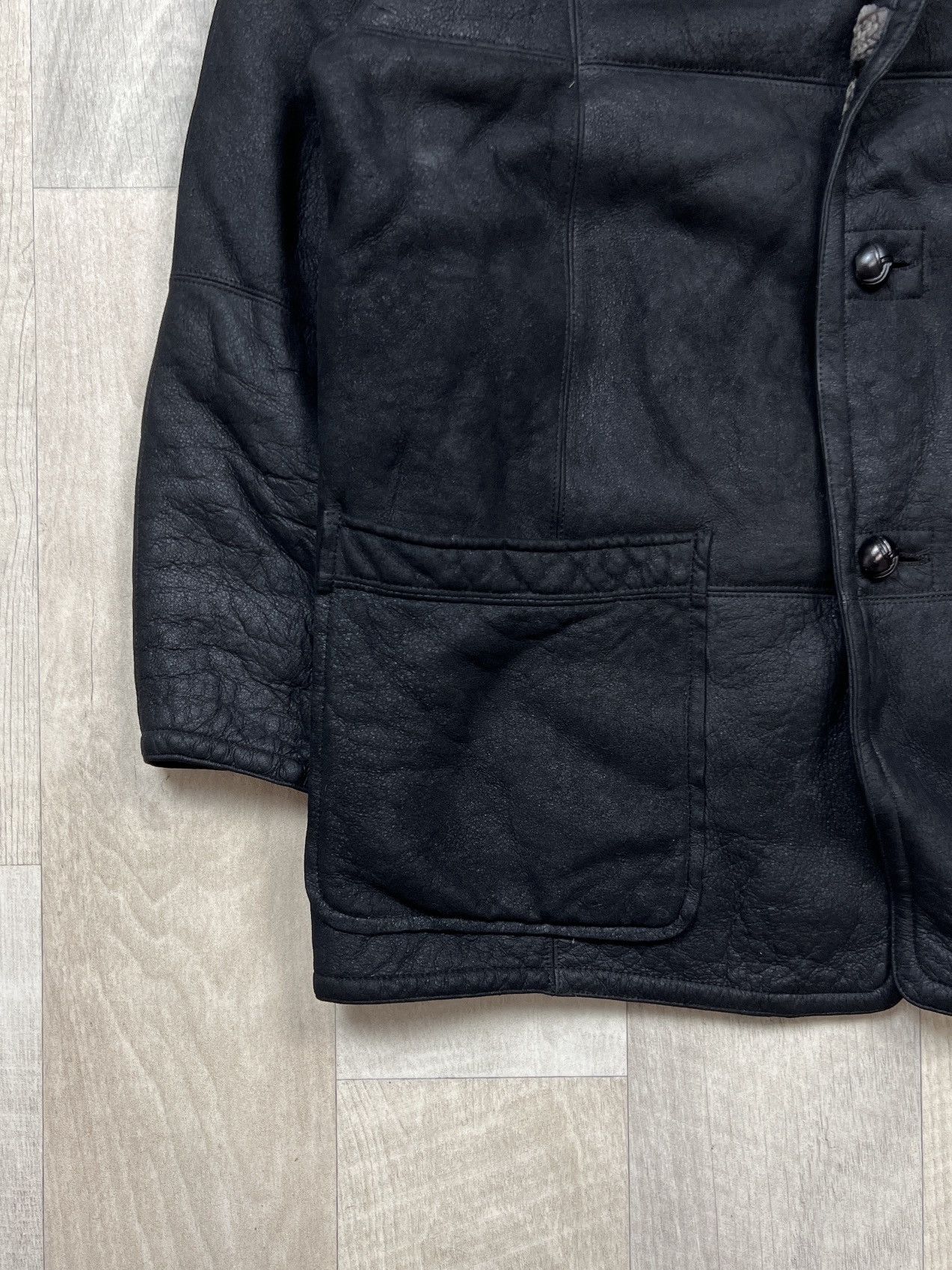SERAPHIN Seraphin Shearling Leather Coat (Y0284) Size US XXL / EU 58 / 5 - 2 Thumbnail