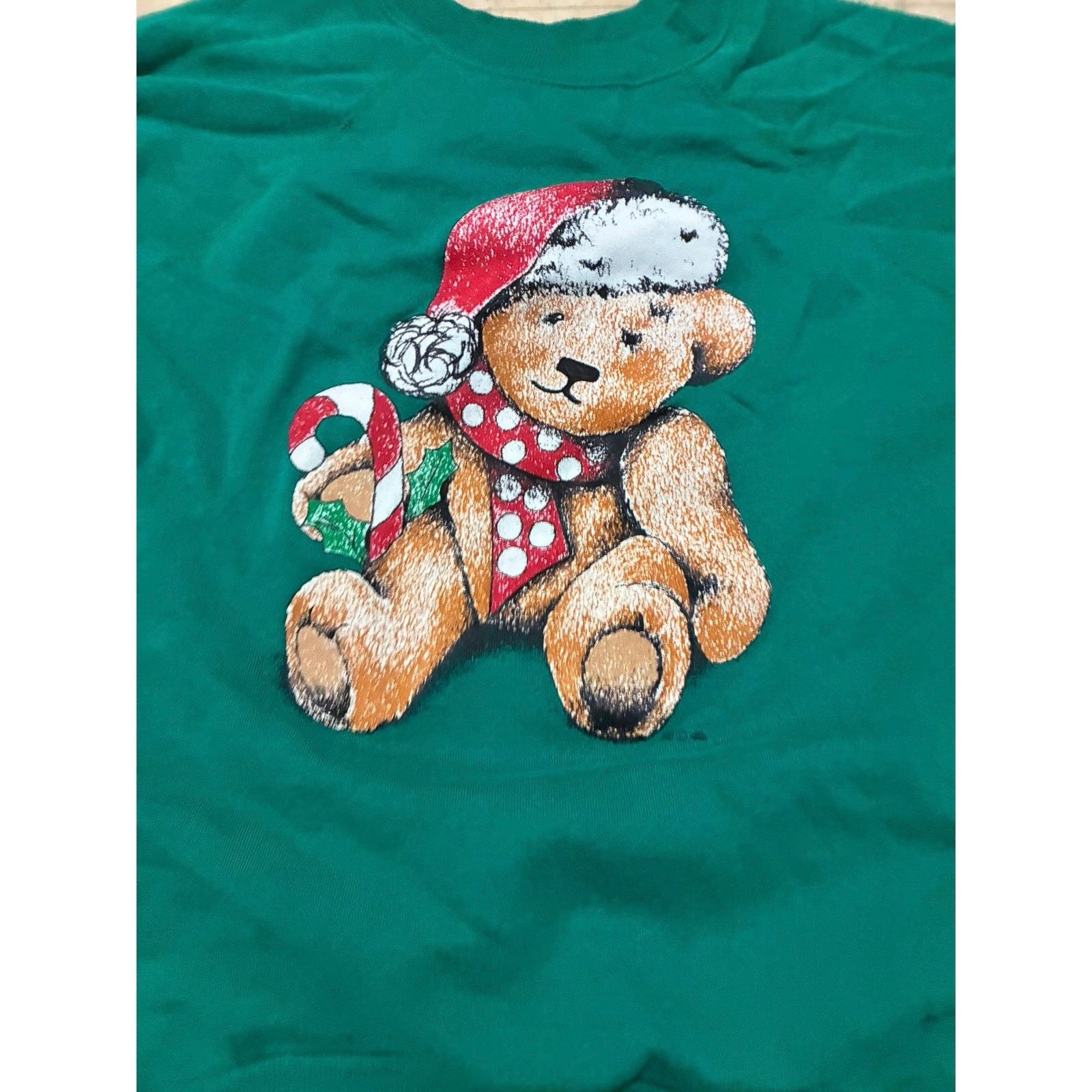 Other Vintage Green Bear Graphic Sweatshirt XL Made in USA Size US XL / EU 56 / 4 - 2 Thumbnail