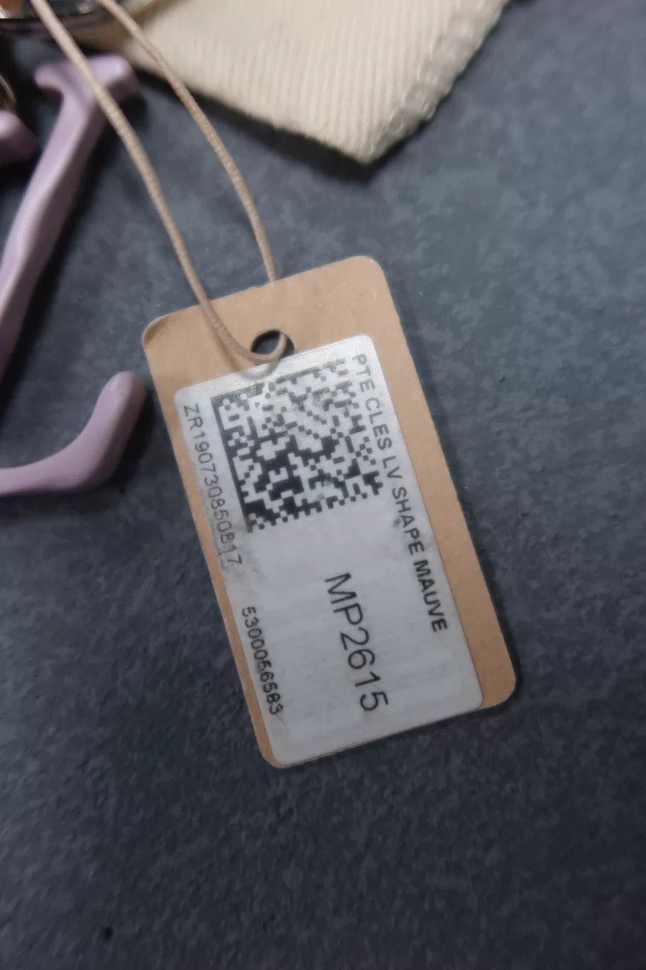 Louis Vuitton LV Shape Pink Big Logo Keychain NWT Size ONE SIZE - 2 Thumbnail
