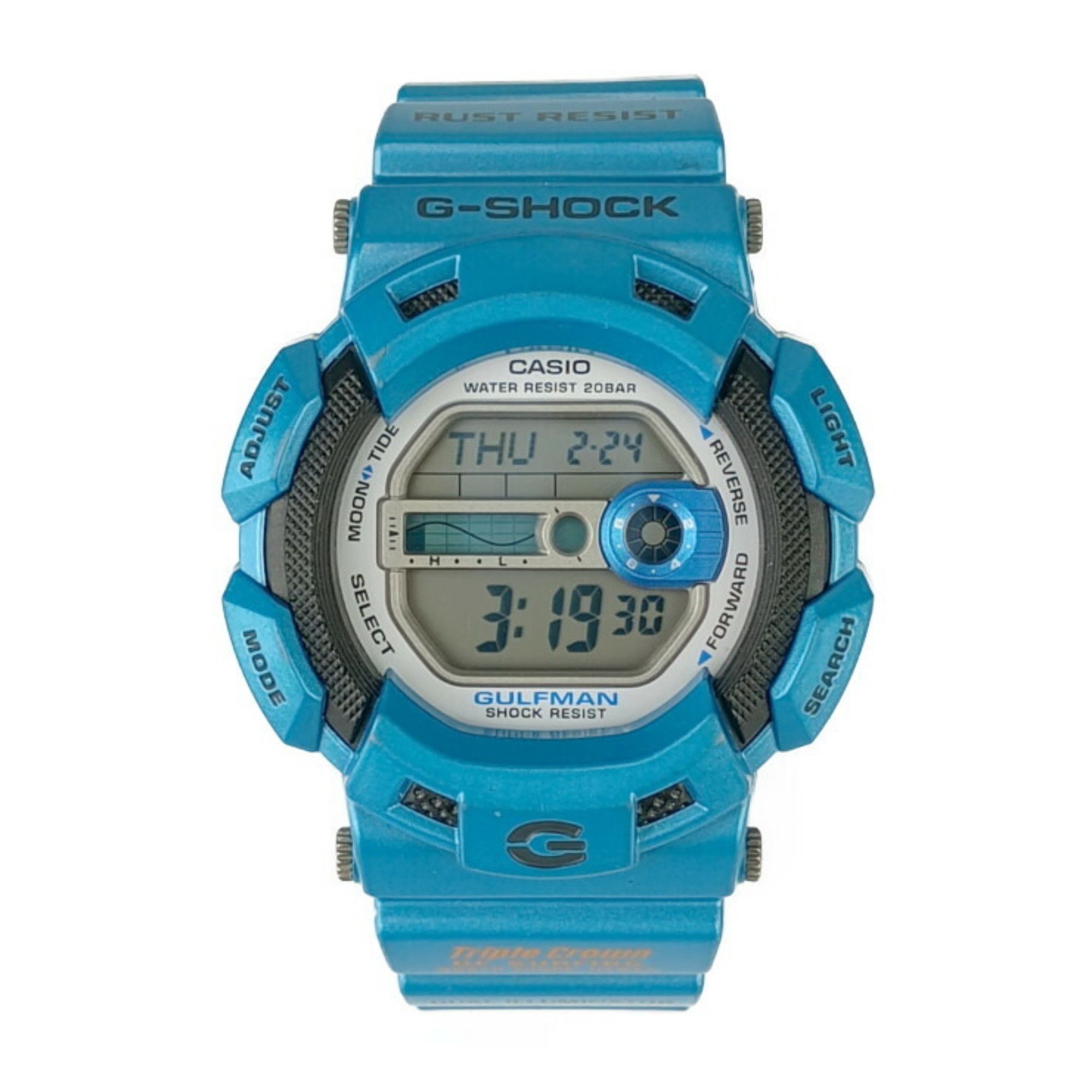 Casio Casio Watch G-SHOCKMASTER OF G - SEA GULFMAN G-Shock Gulfman G-9100TC-2JF Metallic Blue Titanium Resin Men's Quartz Digital Size ONE SIZE - 1 Thumbnail