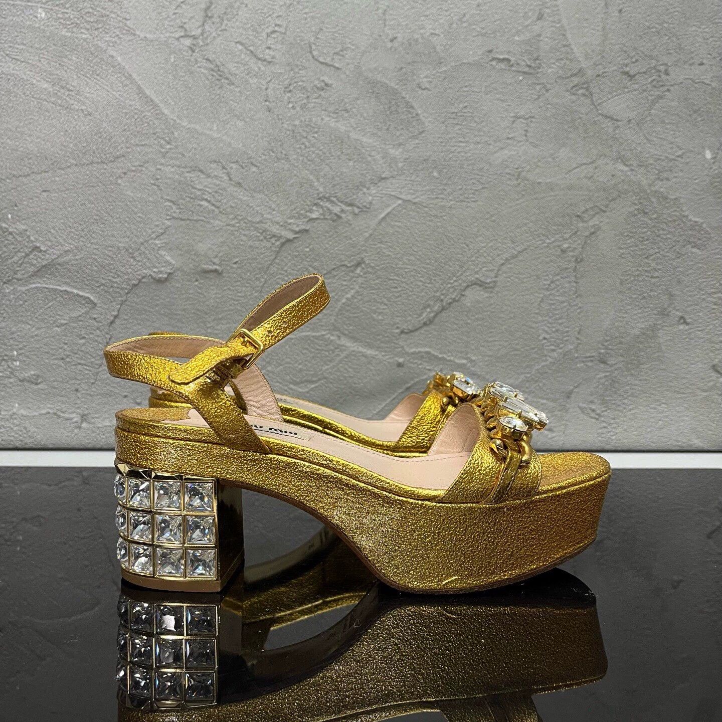 Miu Miu Miu Miu crystal high heels EU 36 Size US 5 / IT 35 - 4 Thumbnail