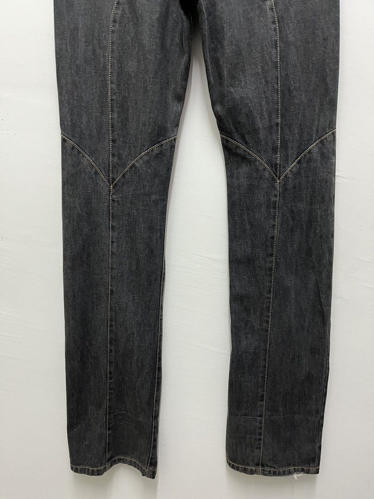 Japanese Brand Vintage Obelisk Custom Leather Denim Size US 31 - 11 Thumbnail