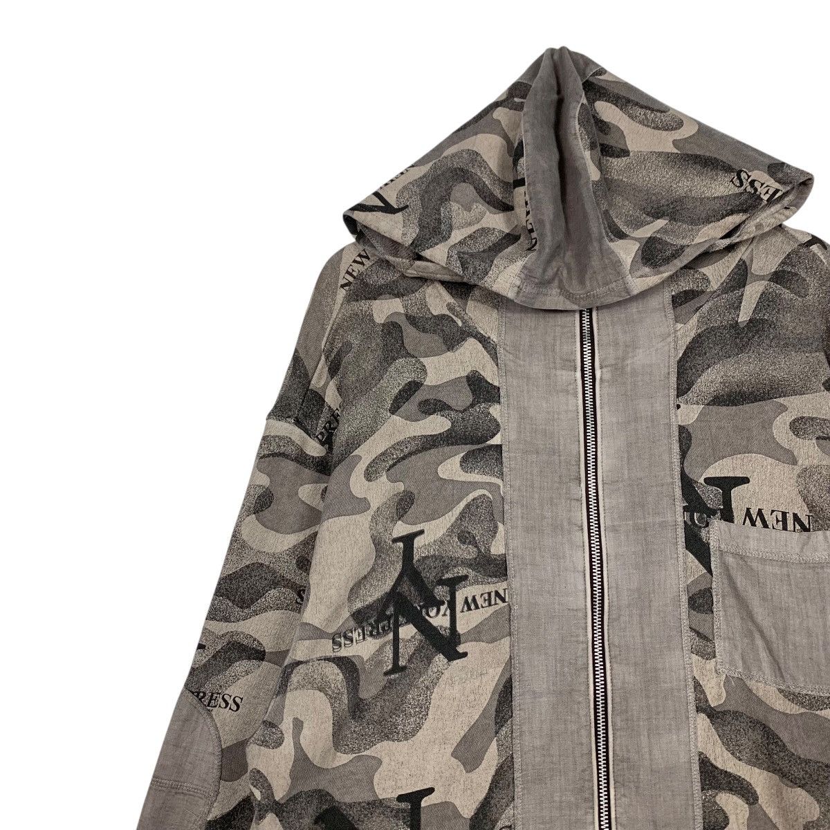 Other NEW YORK PRESS Camo Zipper Hoodie Sweater #2392-C107 Size US XL / EU 56 / 4 - 5 Thumbnail
