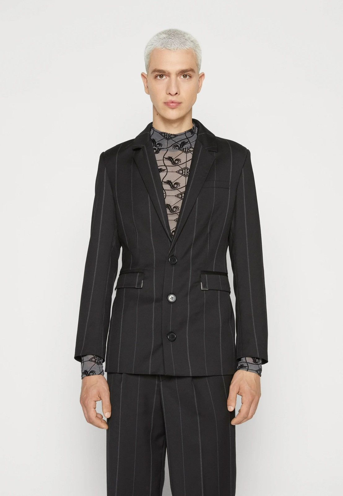 Han Kjobenhavn !DS! AW22 Han Kjobenhavn Sharped Striped Suit Size 40S - 5 Thumbnail