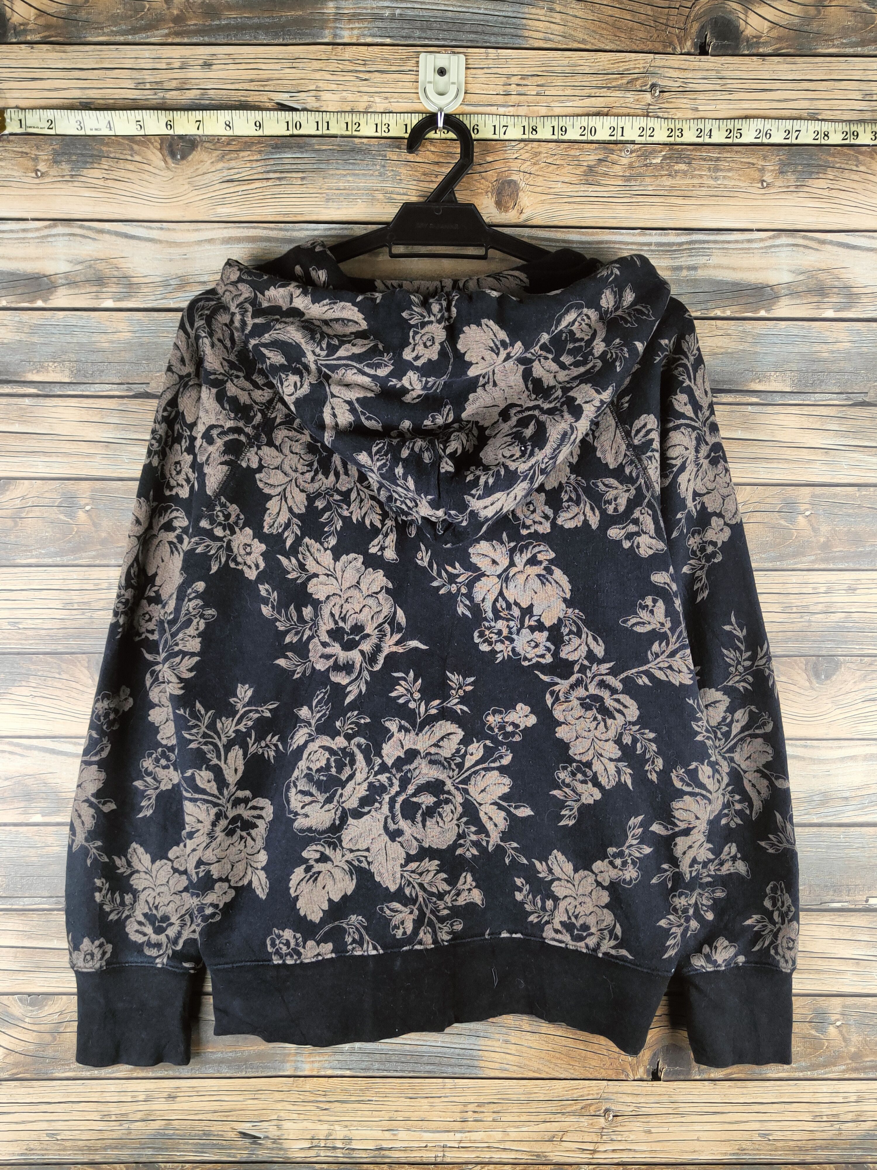 Uniqlo COLLAB🔥Uniqlo❌Cabbages &Roses Black Beige Hoodie Sweater Size XL / US 12-14 / IT 48-50 - 7 Thumbnail