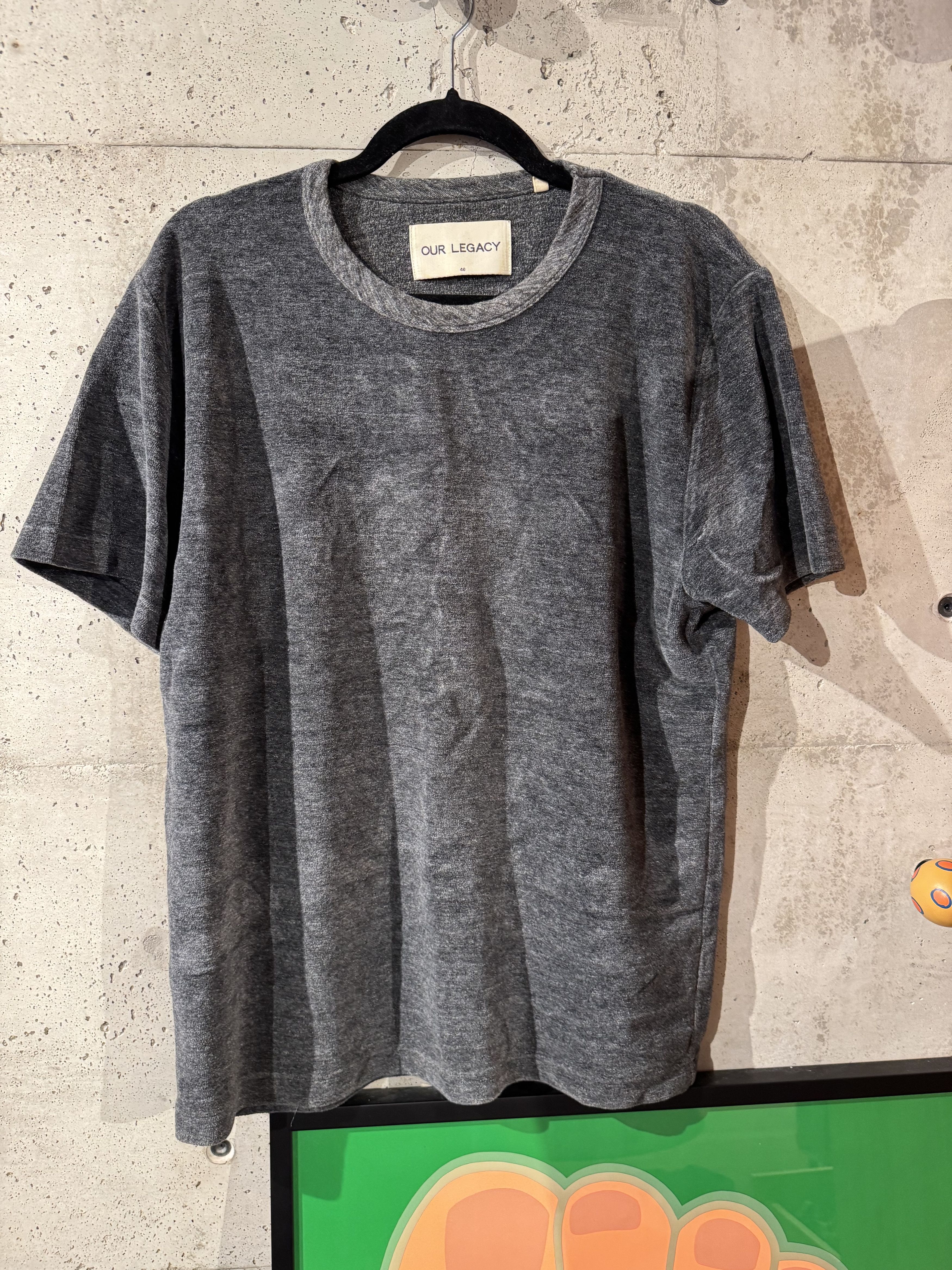 Our Legacy Our Legacy Velour Tee Shirt Size US M / EU 48-50 / 2 - 1 Thumbnail