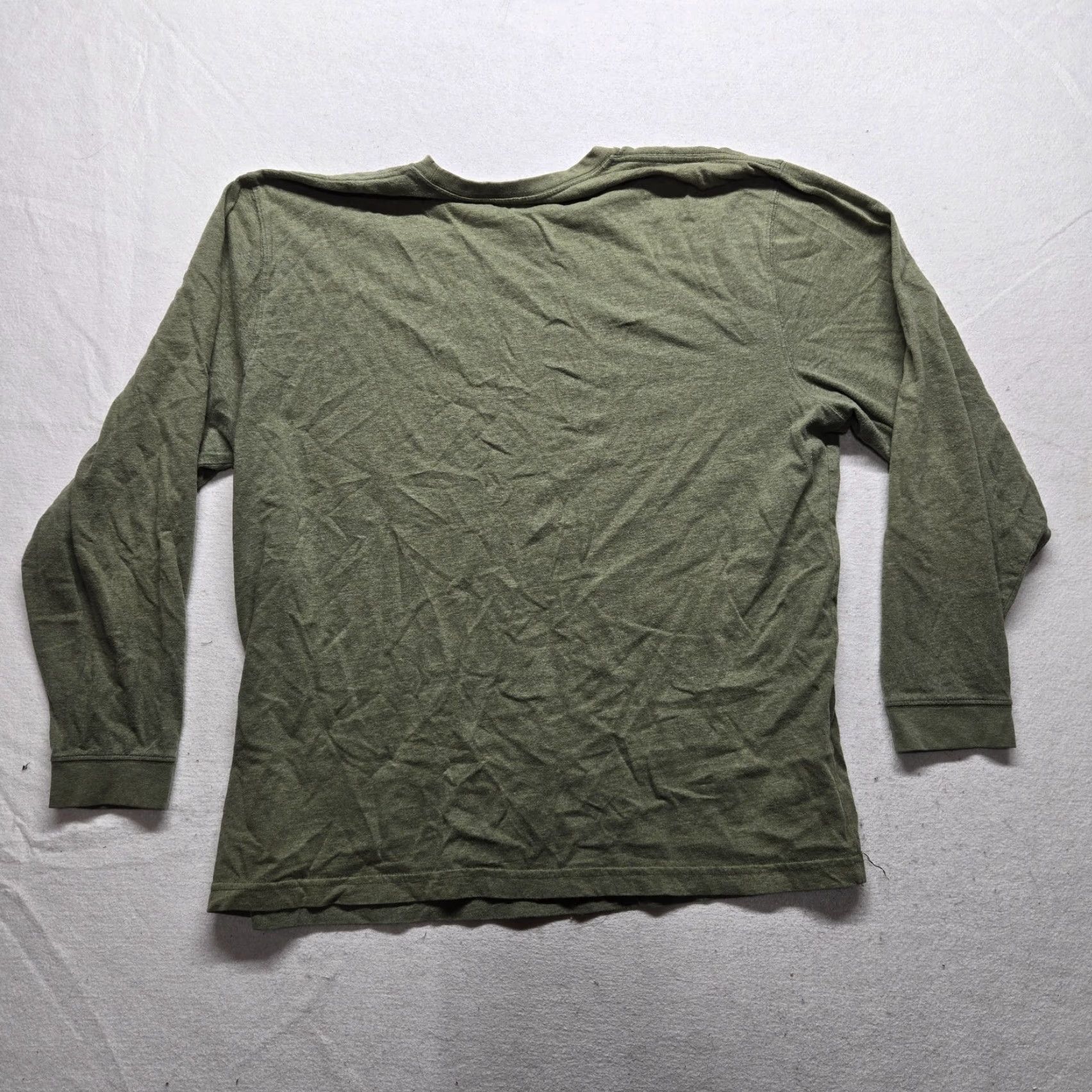Vintage L.L. Bean Shirt Men XL Green 100% Cotton Long Sleeve Crew Neck Basic Casual Everyday" Size US XL / EU 56 / 4 - 6 Thumbnail