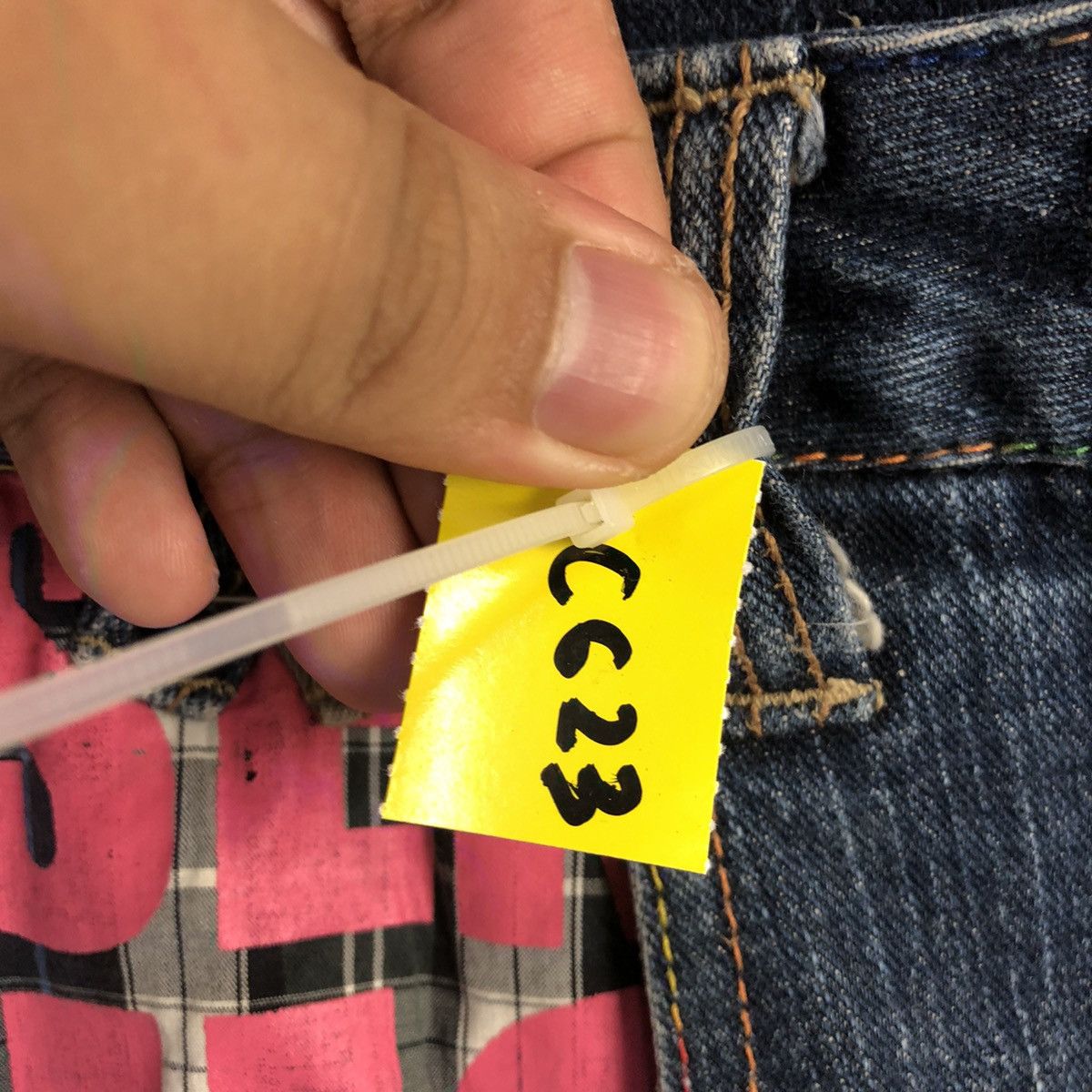 Japanese Brand DL Dominate double waist streetwear Blue Denim Pants #C623 Size US 30 / EU 46 - 9 Thumbnail