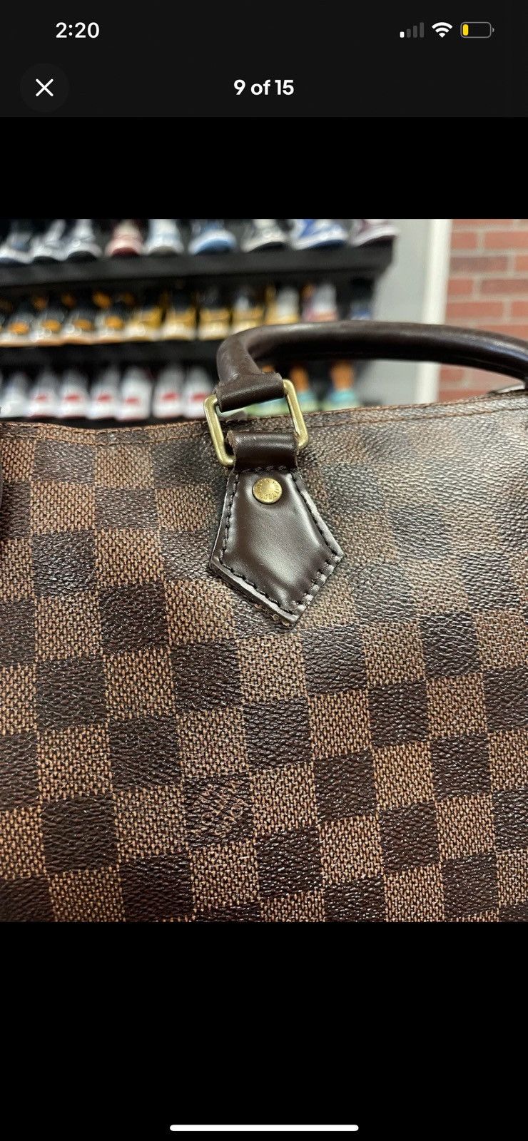 Louis Vuitton Louis Vuitton Speedy Duffle 35 Brown Canvas Damier Ebene Size ONE SIZE - 8 Thumbnail