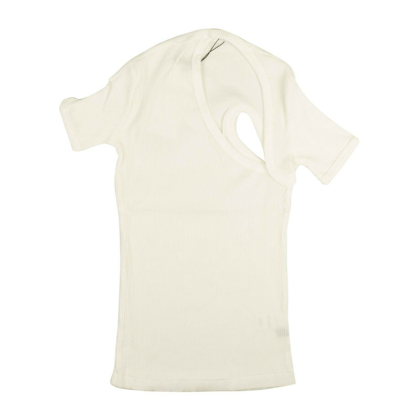 image of John Elliott White Cotton Asymmetrical Short Sleeve T-Shirt Size 3, Women's