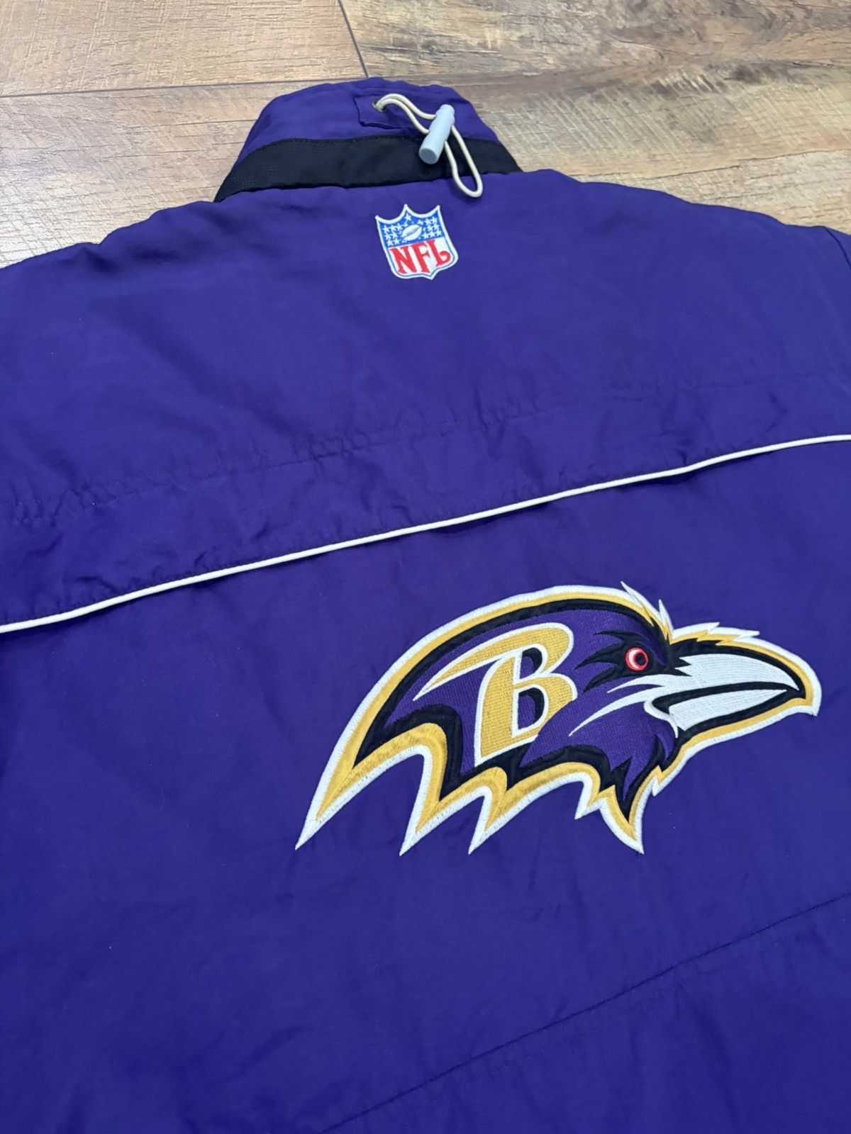 Reebok Vintage 90s Baltimore Ravens Quilted Reebok Puffer Jacket XL Size US XL / EU 56 / 4 - 9 Thumbnail