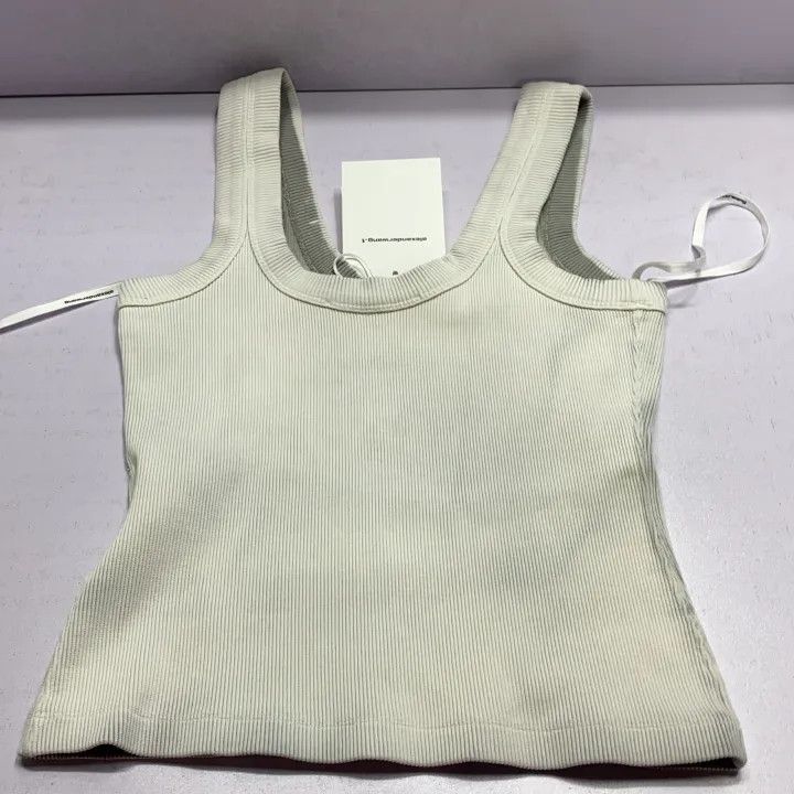 Alexander Wang Alexander Wang Fitted Logo Tank Top for Women - Size S / US 4 / IT 40 - 9 Thumbnail