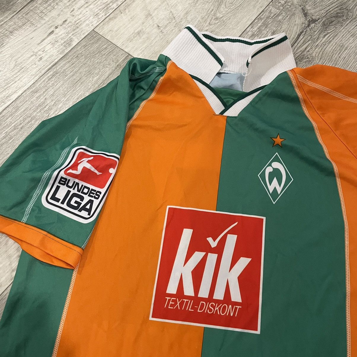 Vintage 90s KIK bundes Werder Bremen 17 klasnic vintage shirt jersey Size US M / EU 48-50 / 2 - 3 Thumbnail