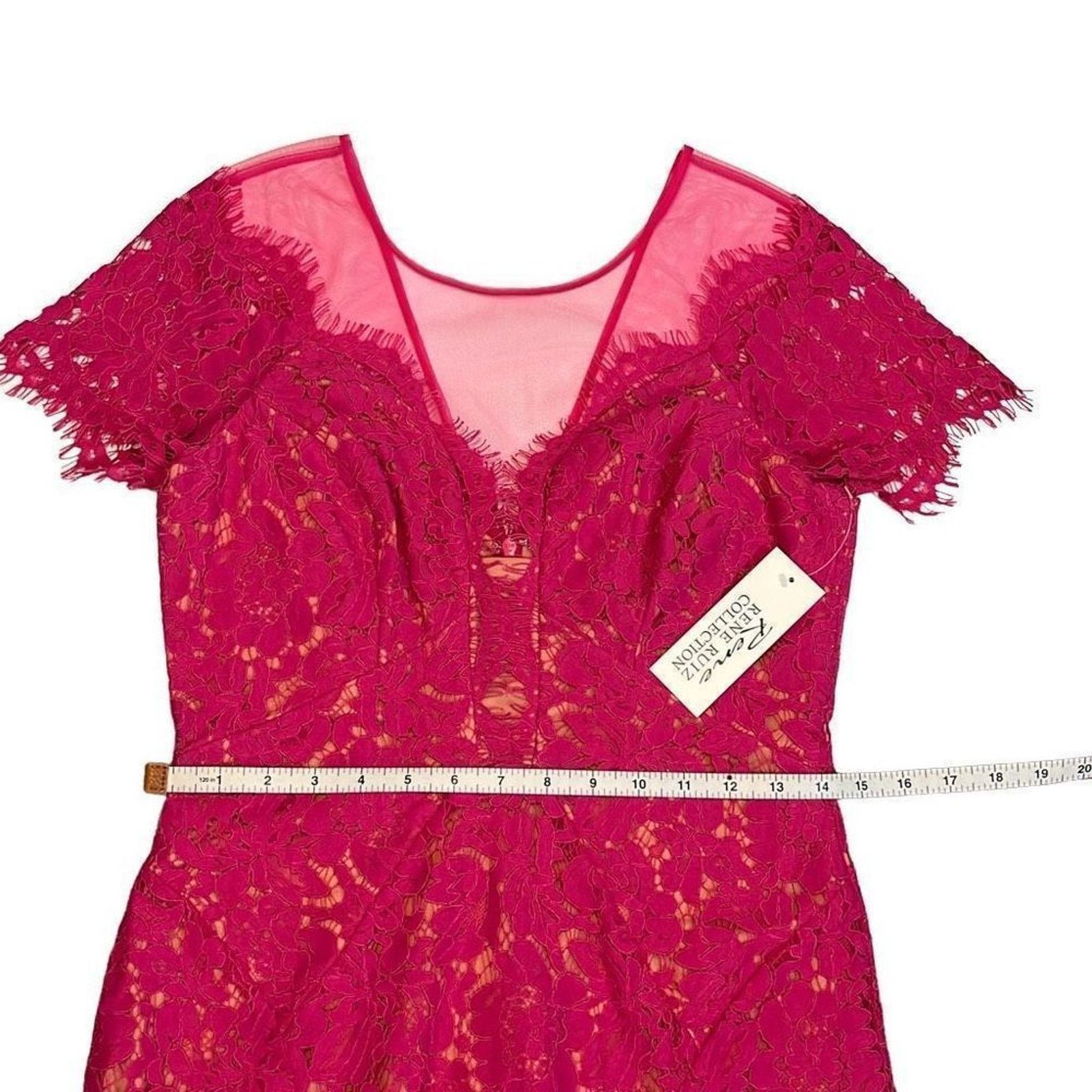 Charo Ruiz Rene by Rene Ruiz Lace Sheath Dress NWT Size S / US 4 / IT 40 - 10 Thumbnail