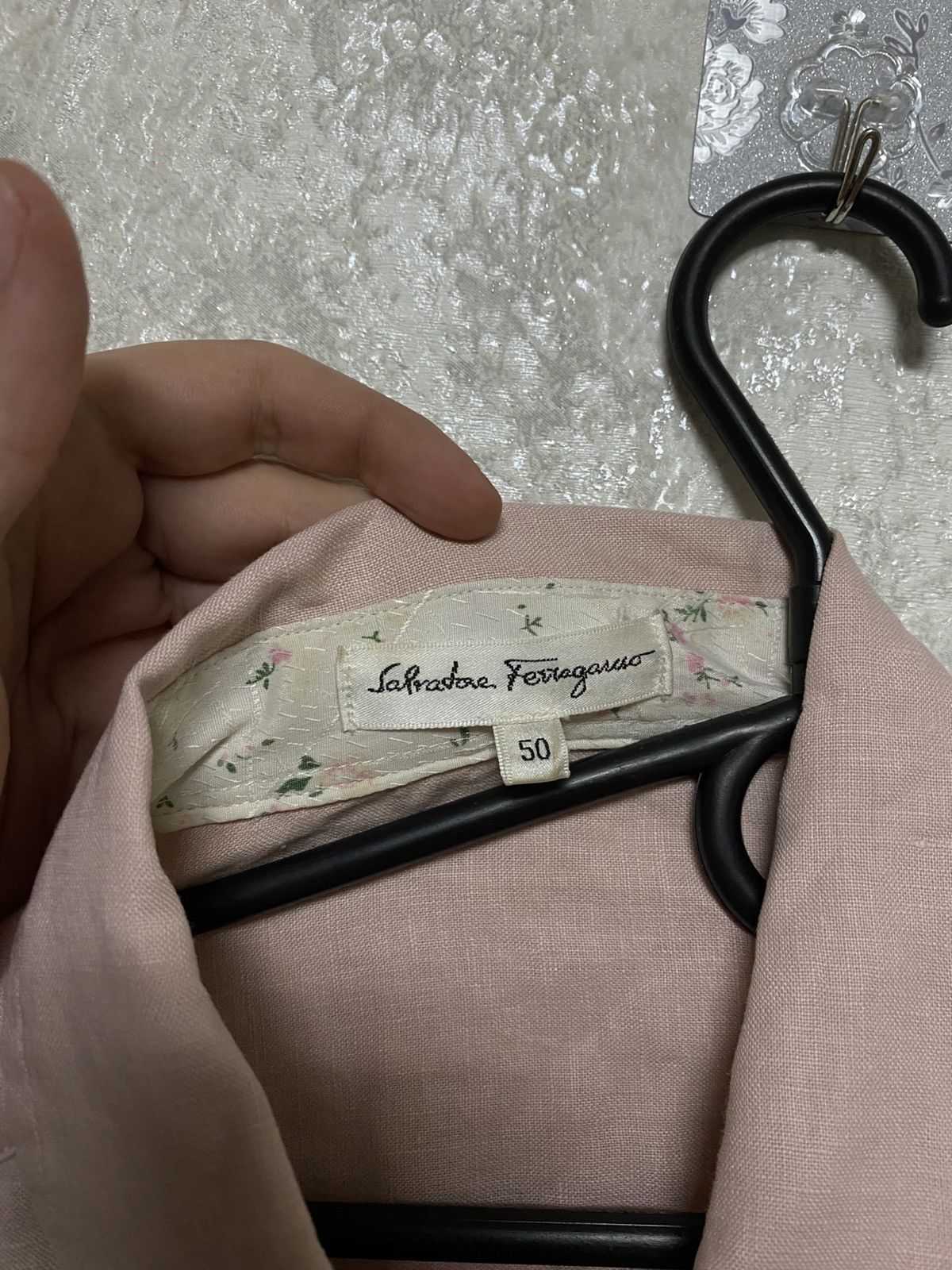 Salvatore Ferragamo Salvatore Ferragamo vintage linen floral shirt Size US M / EU 48-50 / 2 - 6 Thumbnail