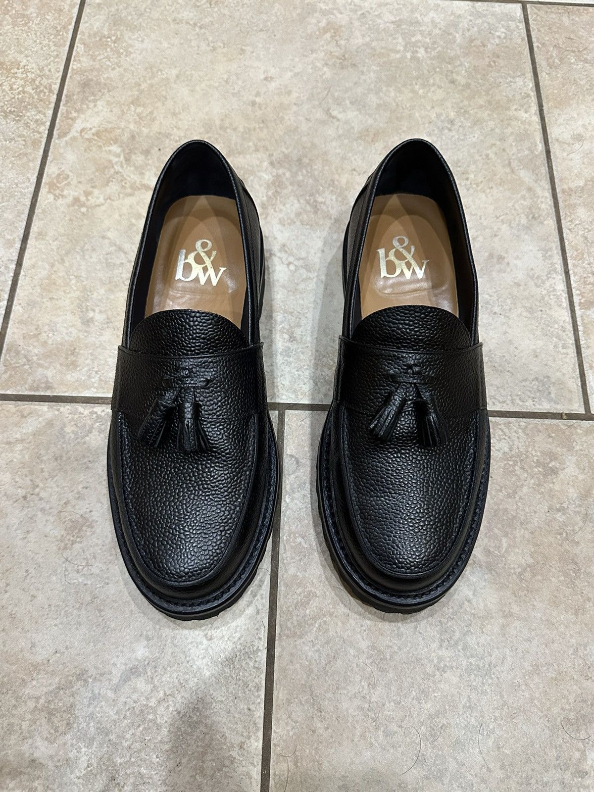 image of Blackstock Weber Classico Tassel Loafer, Onyx, Vibram Lug Sole in Black, Men's (Size 11)