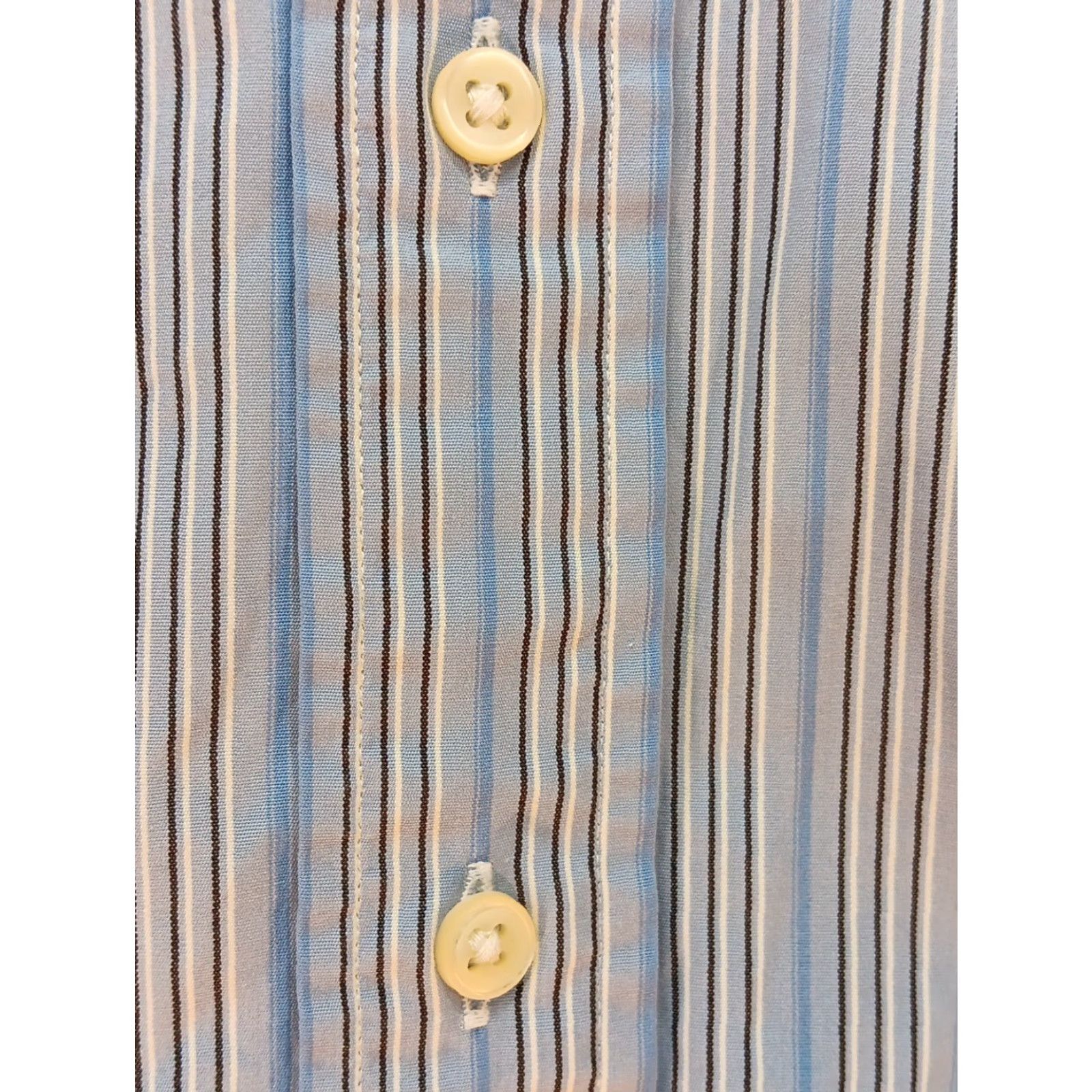 Ralph Lauren Ralph Lauren Button Down Shirt Mens 2XL Blue Stripe Dress Shirt Blue Pony Logo Size 48R - 5 Thumbnail
