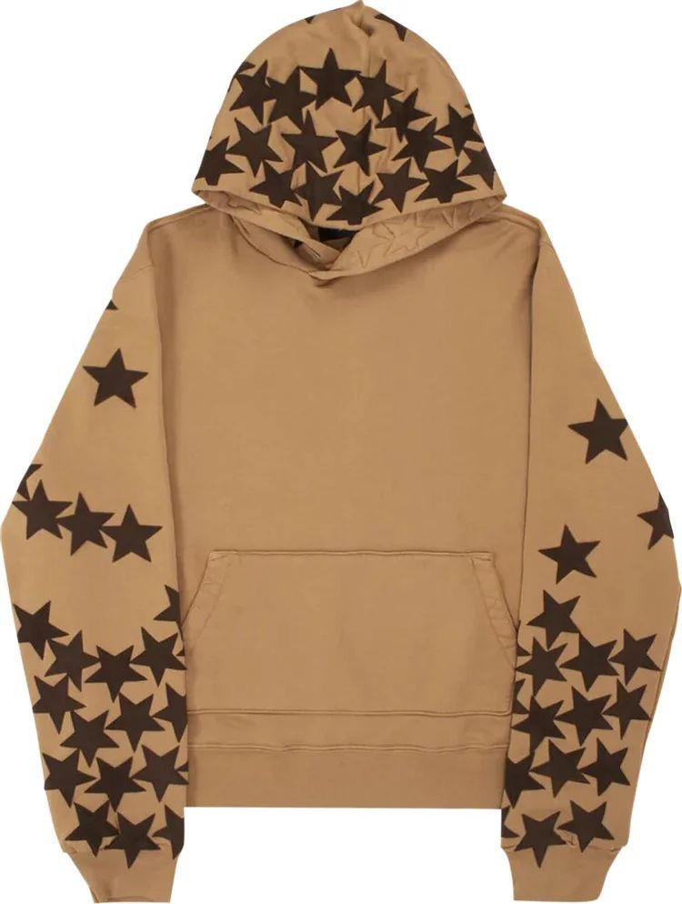 image of Amiri X Chemist Star Patch Hoodie in Brown, Men's (Size XL)