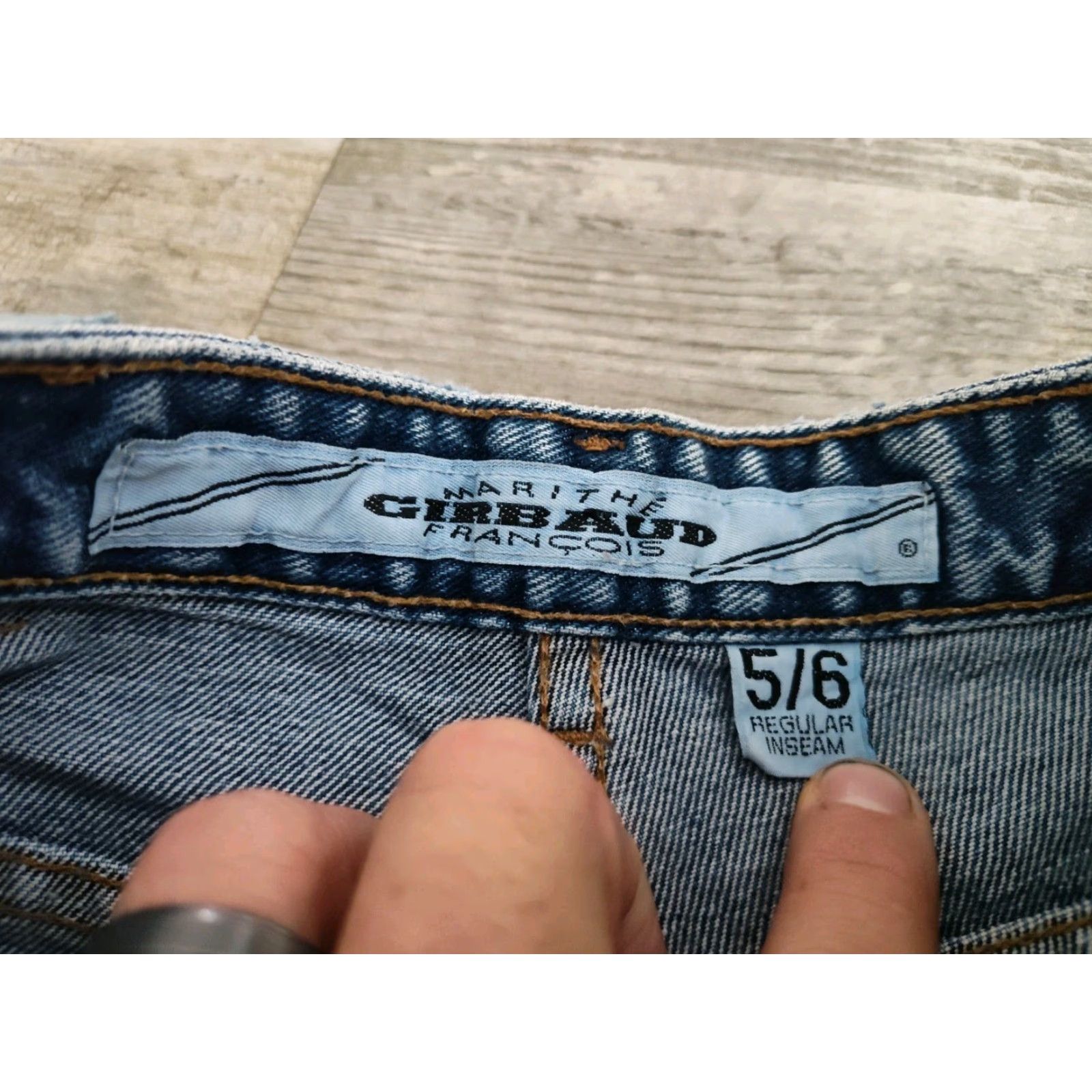 Vintage VINTAGE Marithe Francois Girbaud Jeans Women's 90s High Waist Mom Fit Cotton Blue Sz 5/6 US Size 27" / US 4 / IT 40 - 7 Thumbnail
