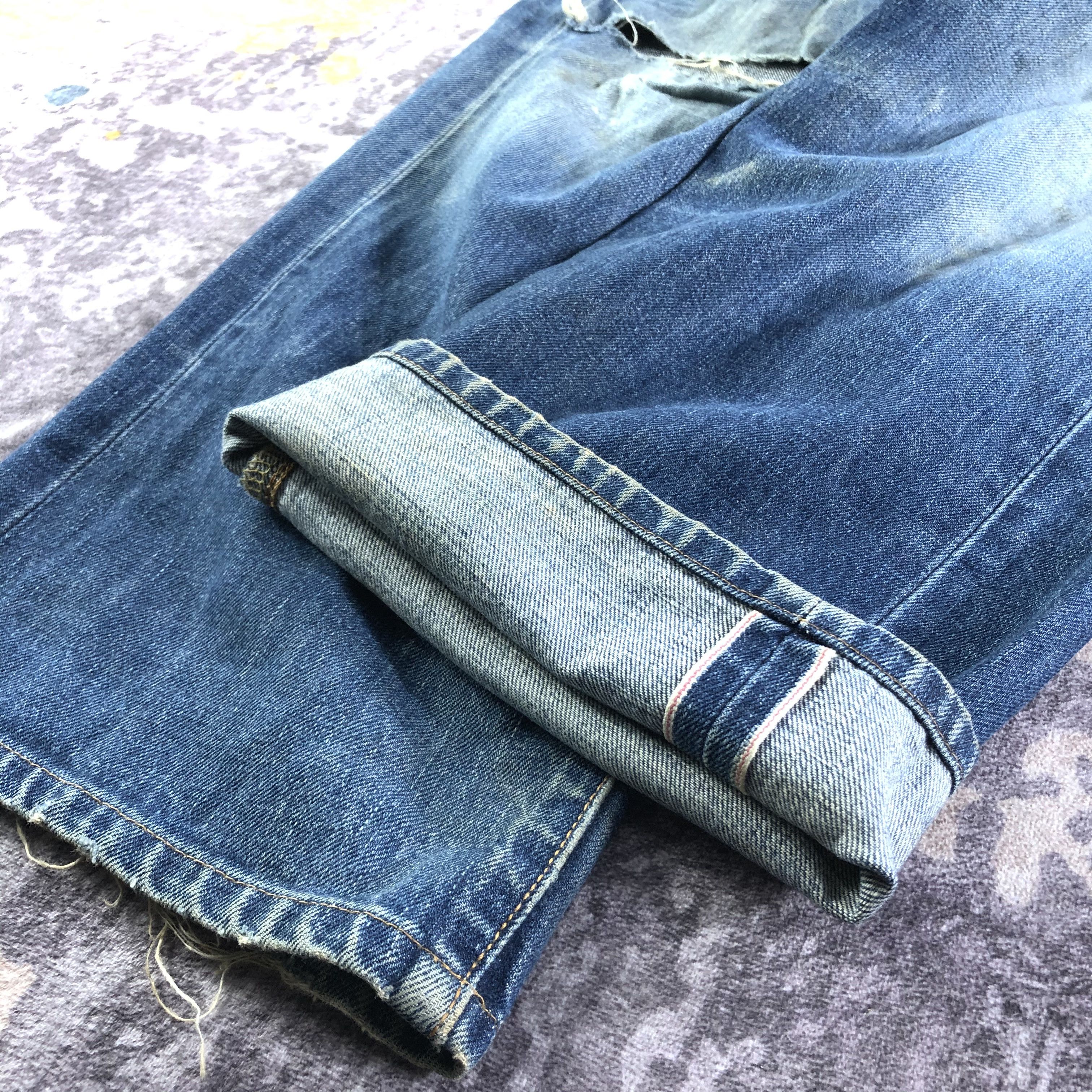 Edwin Vintage Redline Blue Wash Edwin 505 Jeans-JM3630 Size US 32 / EU 48 - 7 Thumbnail