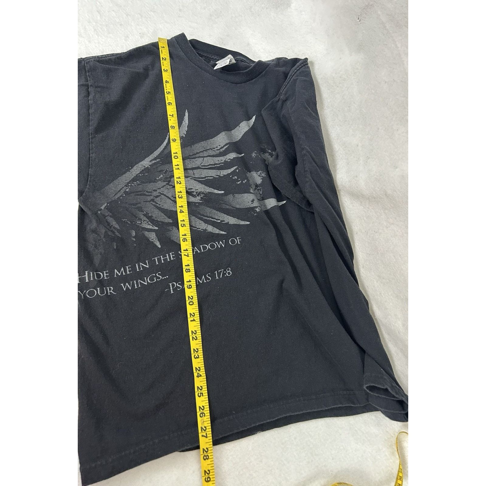 Delta VTG Christian Hide Me in the Shadow of Your Wings Black XL Size US XL / EU 56 / 4 - 8 Thumbnail