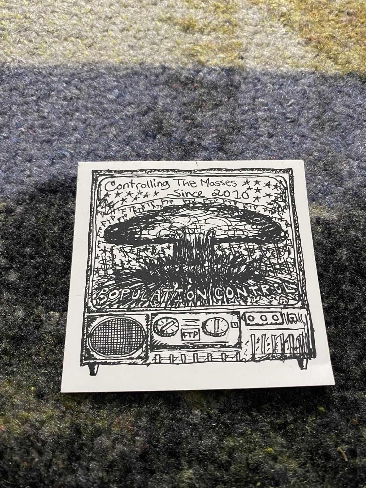 Fuck The Population Fuck The Population Controlling the Masses Sticker Size ONE SIZE - 1 Preview