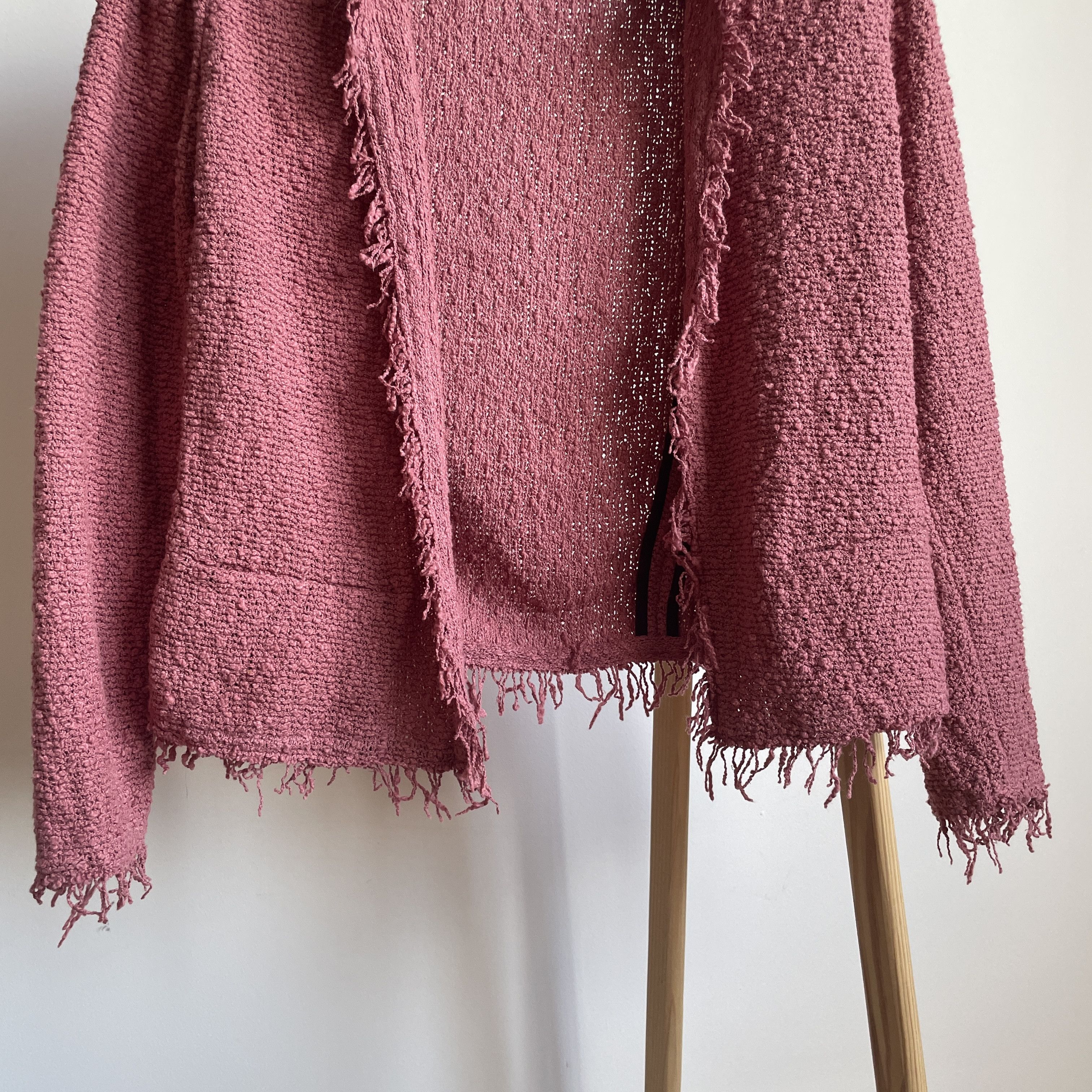Iro Iro Shavani Open Front Fringe Boucle Tweed Womens Blazer Size S / US 4 / IT 40 - 5 Thumbnail