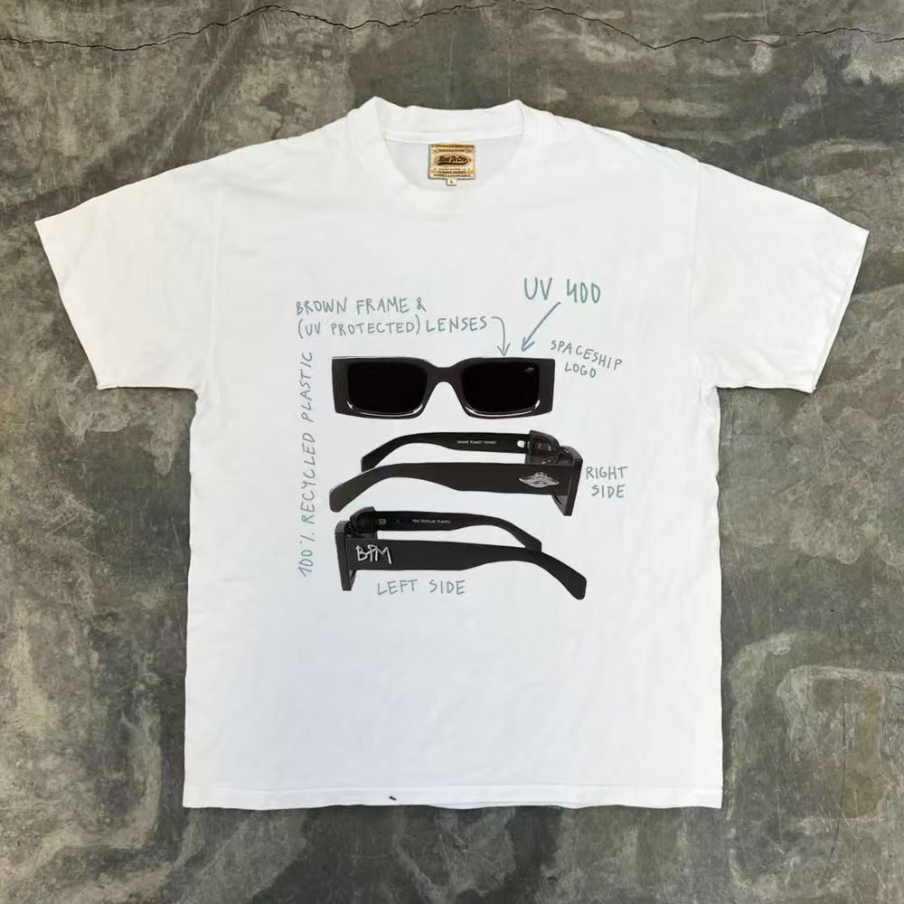 Vintage Retro Sci-Fi Sunglasses T-Shirt | Size US M / EU 48-50 / 2 - 1 Thumbnail