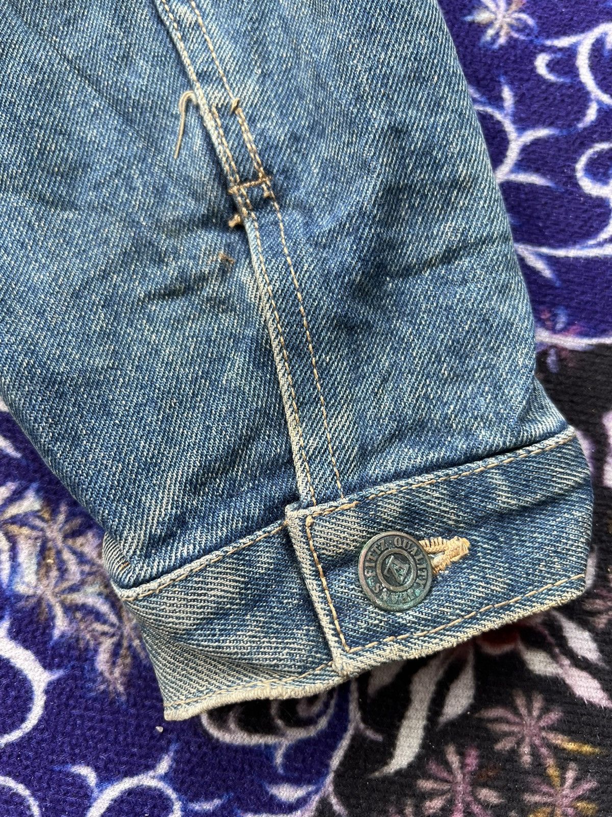 Japanese Brand Vintage Fittz Japanese Brand Indigo Denim Jacket Size US L / EU 52-54 / 3 - 12 Thumbnail