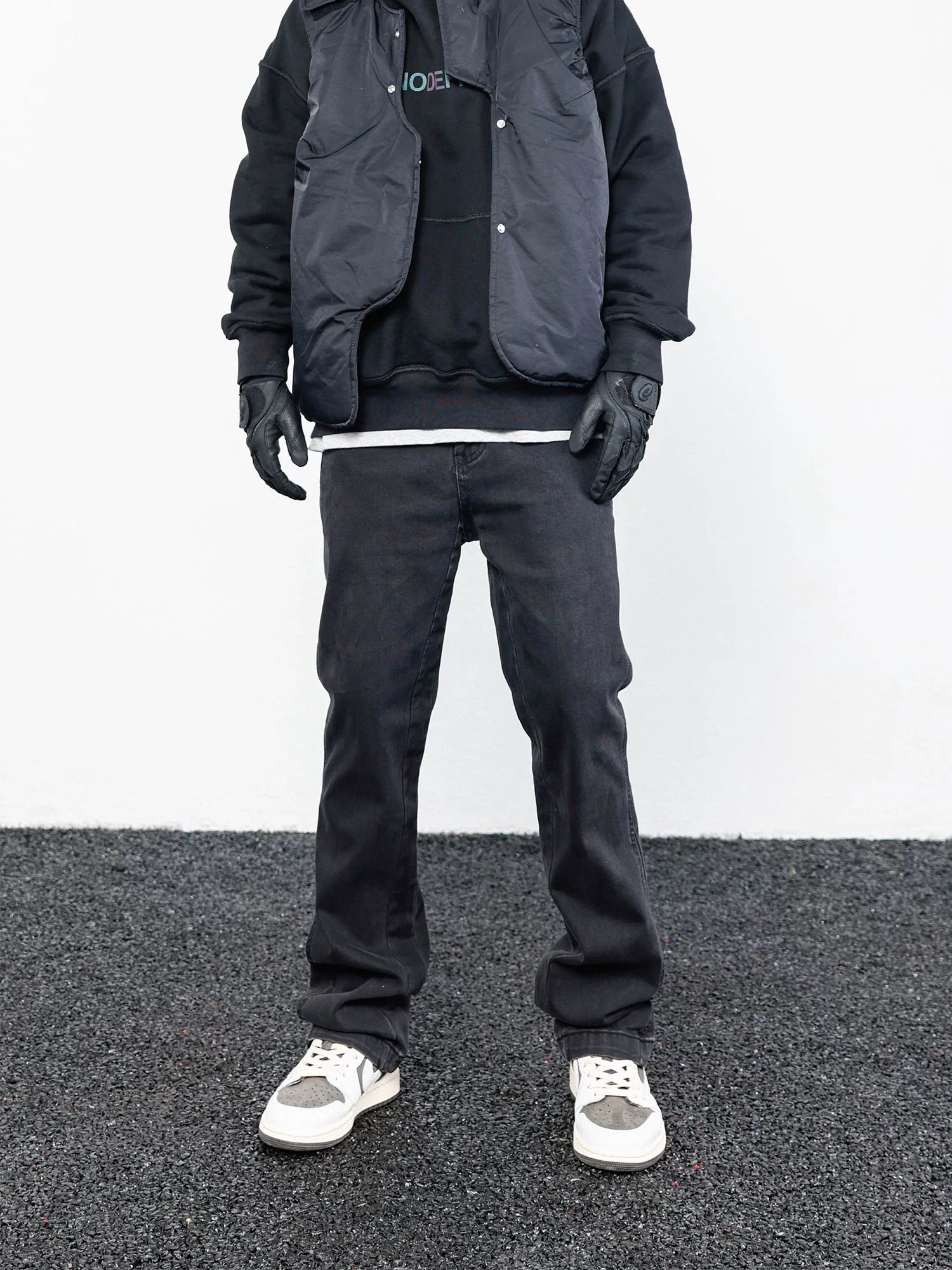 Designer × Jean × Vintage faded patchwork skate hiphop bootcut jeans Size US 36 / EU 52 - 4 Thumbnail