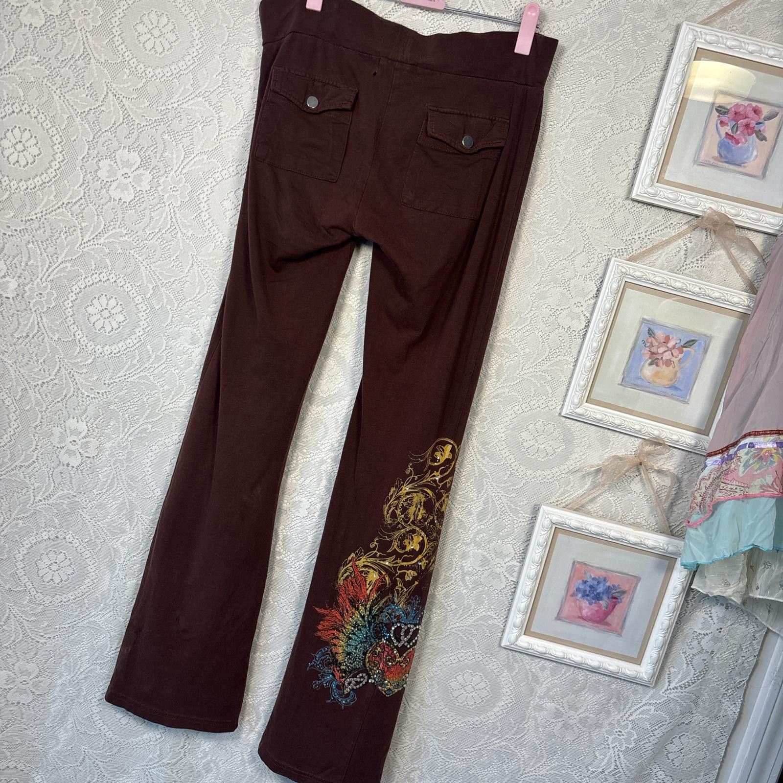 Other y2k embellished grunge 2000s track pants Size 32" / US 10 / IT 46 - 1 Thumbnail