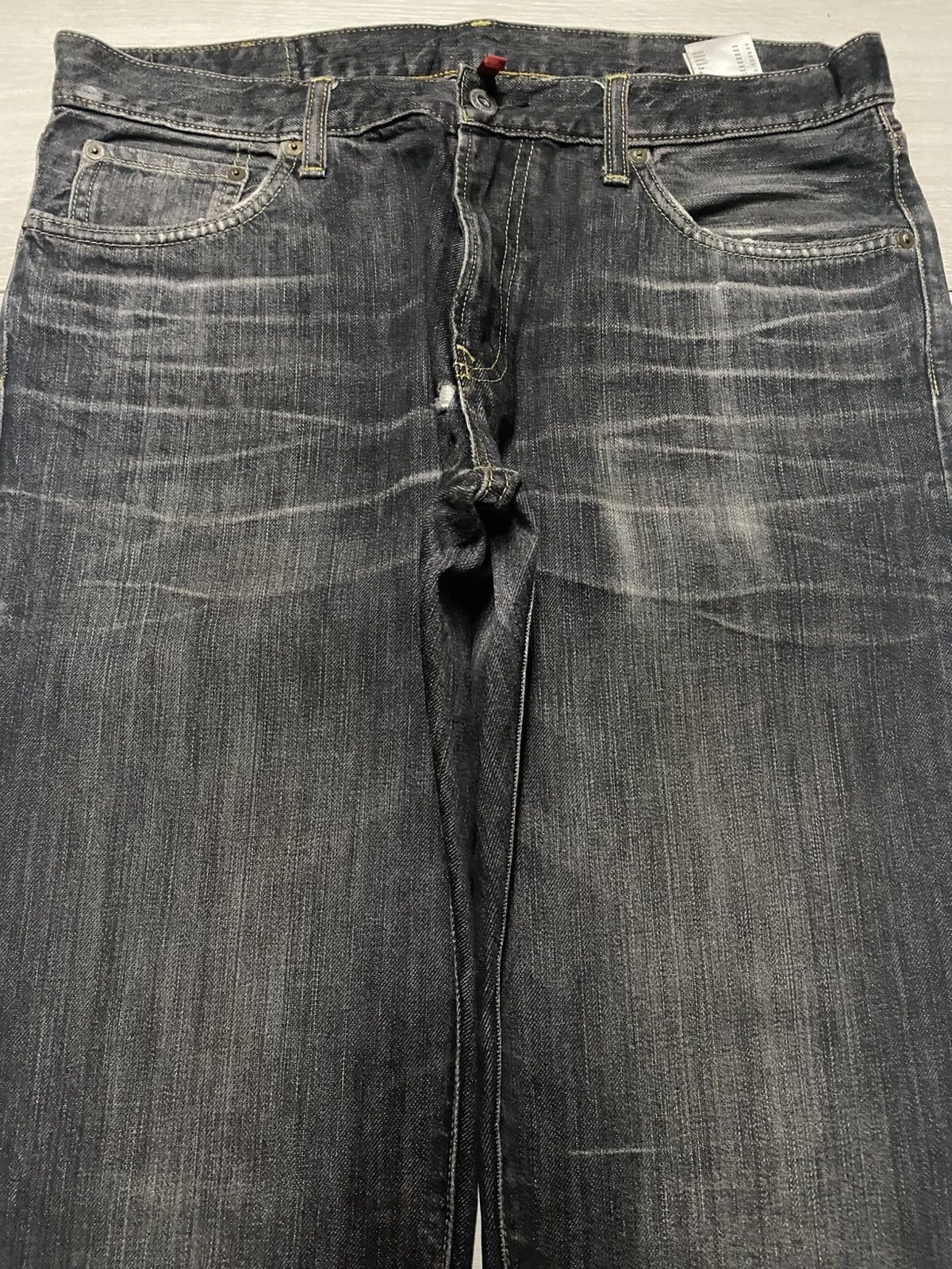 Uniqlo Vintage Japanese Brand Uniqlo Black Denim Loose Jeans Size US 34 / EU 50 - 3 Thumbnail