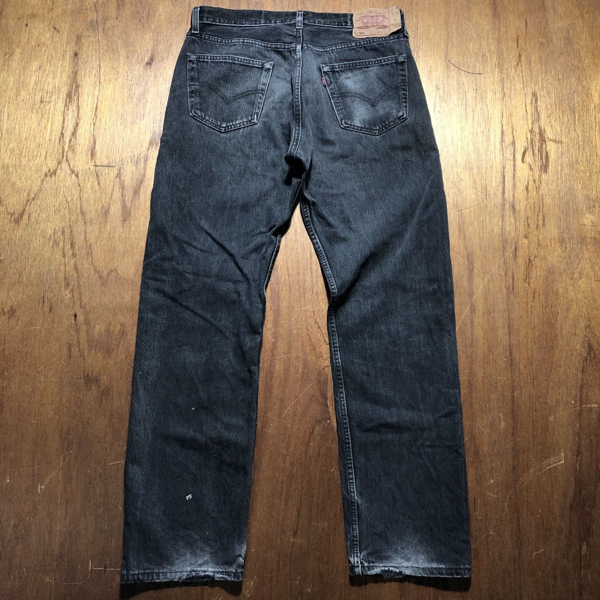 Levi's Vintage Levis 501 Super Black 1995 Size US 36 / EU 52 - 15 Thumbnail