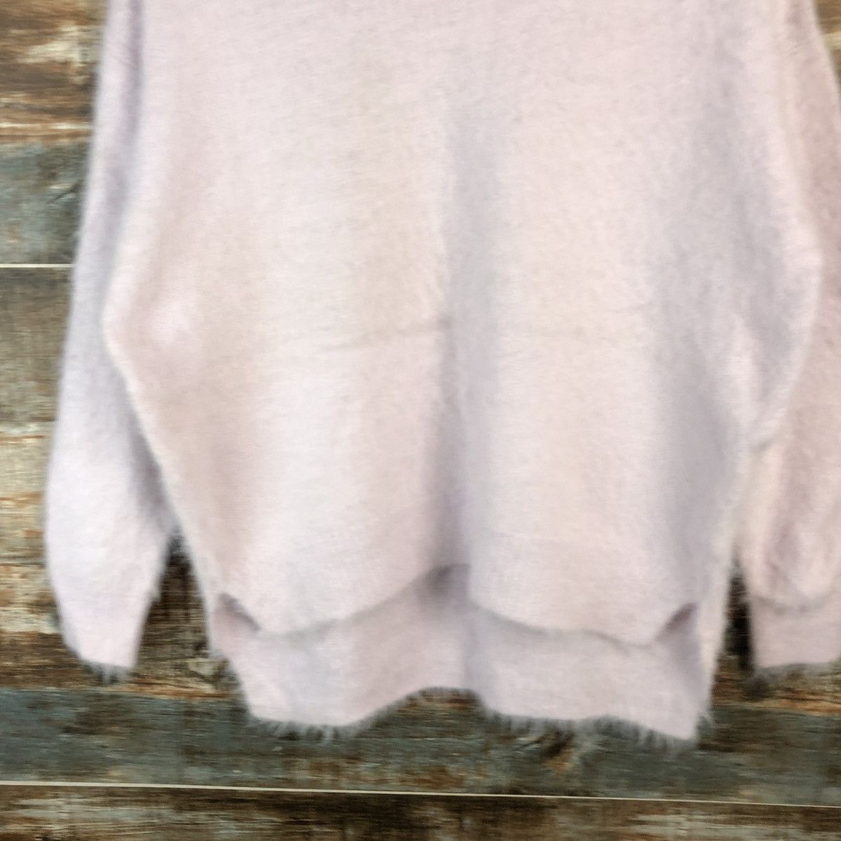 Japanese Brand DL Glacier Pink Mohair Knitwear #C433 Size L / US 10 / IT 46 - 6 Thumbnail