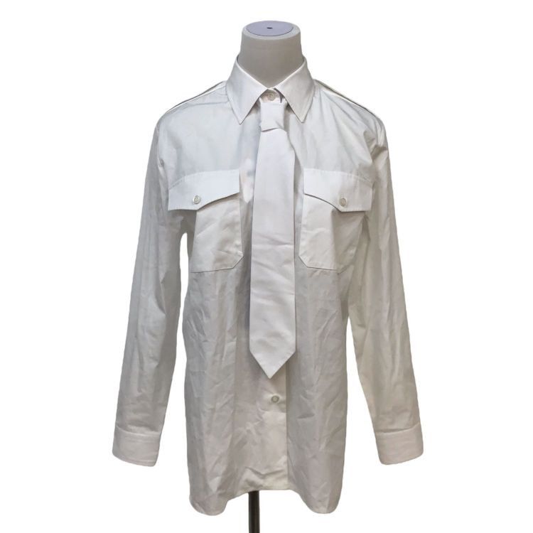 Prada Prada White Tie Detail Button Up Shirt Size 38 Size XS / US 0-2 / IT 36-38 - 1 Thumbnail