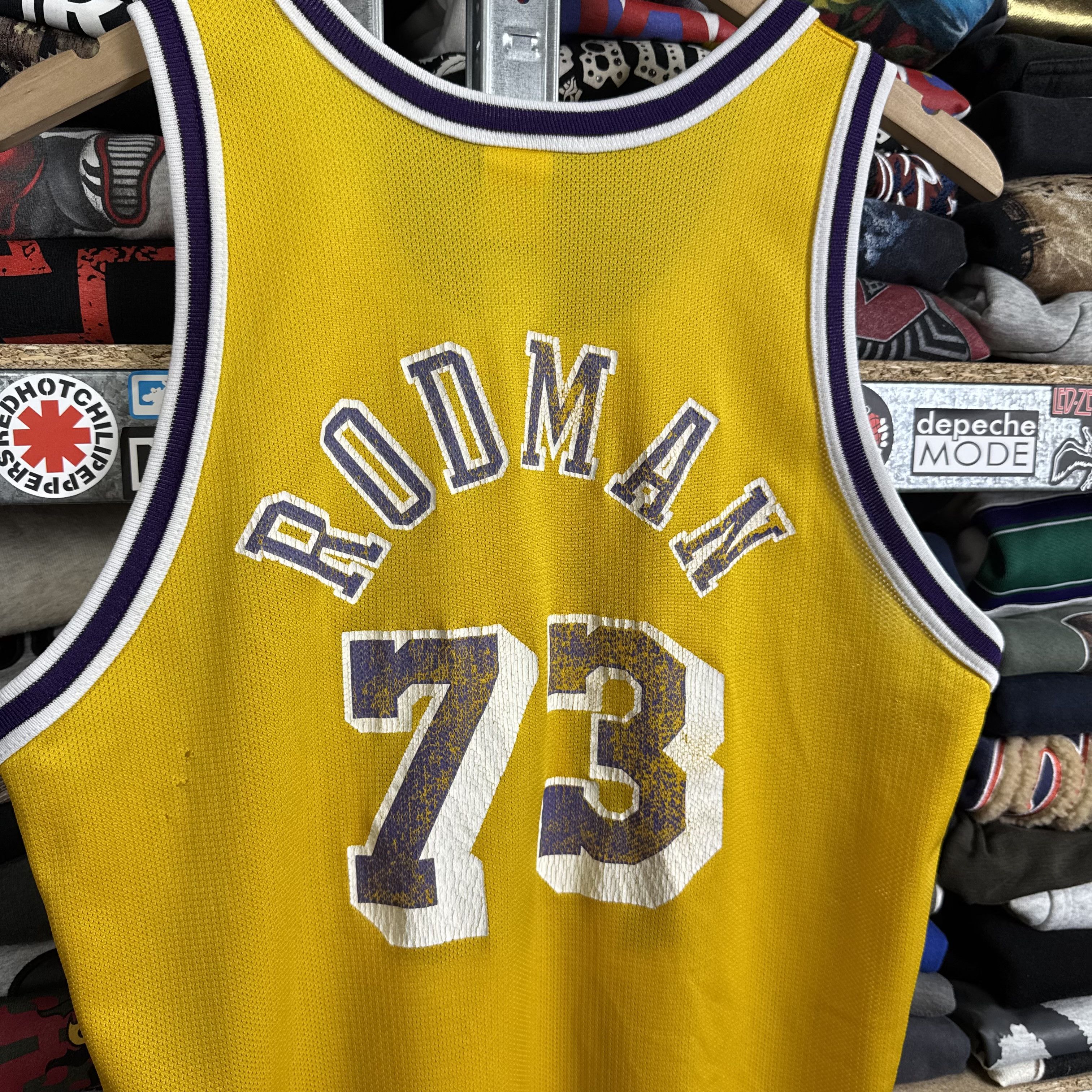 Champion × NBA × Vintage CHAMPION NBA LOS ANGELES LAKERS #73 DENNIS RODMAN JERSEY Size US M / EU 48-50 / 2 - 10 Thumbnail