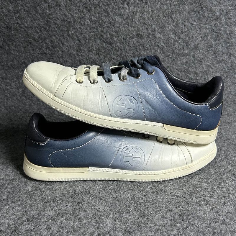 Other Gucci Blue and White Fashion Sneakers for Men Size US 6.5 / EU 39-40 - 7 Thumbnail