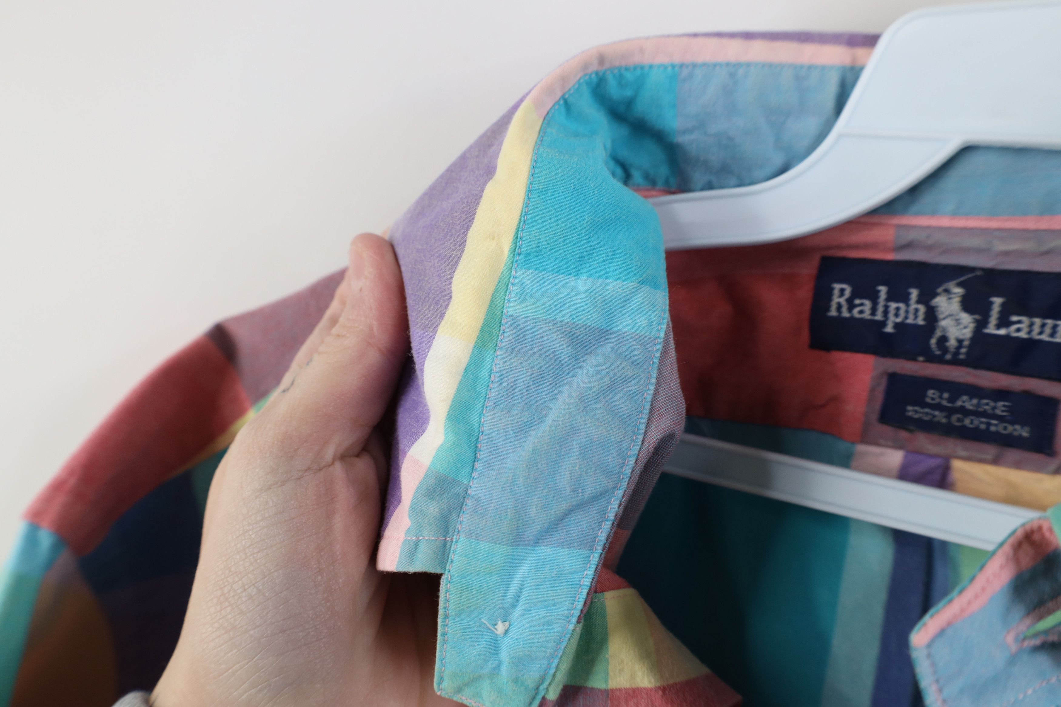 Ralph Lauren Vintage 80s 90s Ralph Lauren Plaid Button Down Shirt USA Size US L / EU 52-54 / 3 - 6 Thumbnail