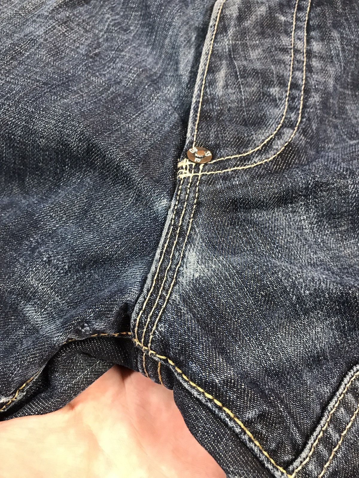 G-Star × Vintage Vintage G Star Raw Distressed Jeans Size US 33 - 6 Thumbnail